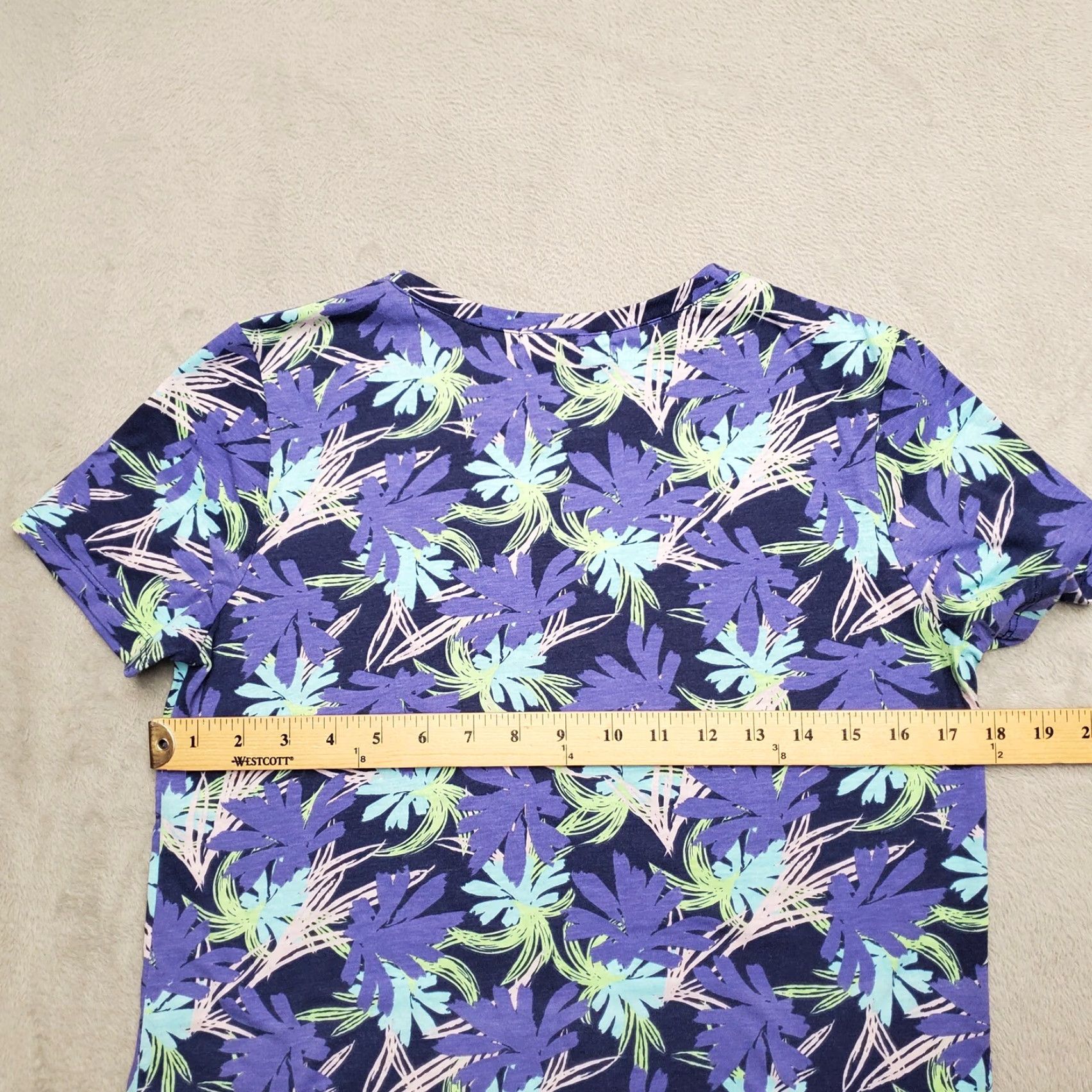 Vintage Fresh Produce Shirt Womens Small Purple Floral Summer time Comfort Casual TEE Size S / US 4 / IT 40 - 4 Thumbnail