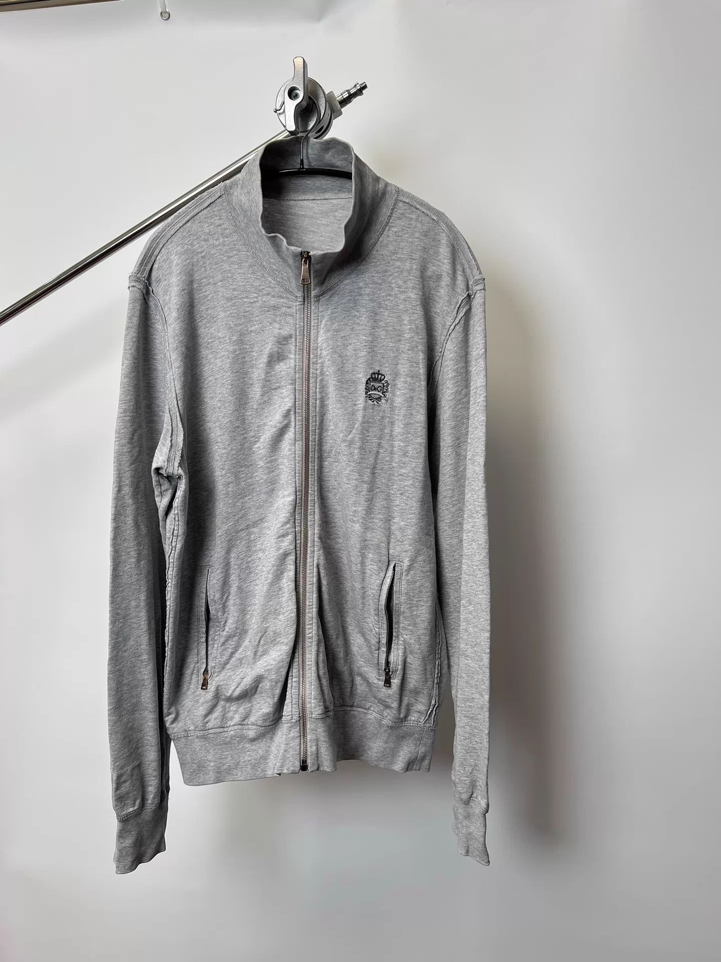 Dolce & Gabbana DG reverse stitch high neck emb zip sweatshirt Size US M / EU 48-50 / 2 - 2 Thumbnail