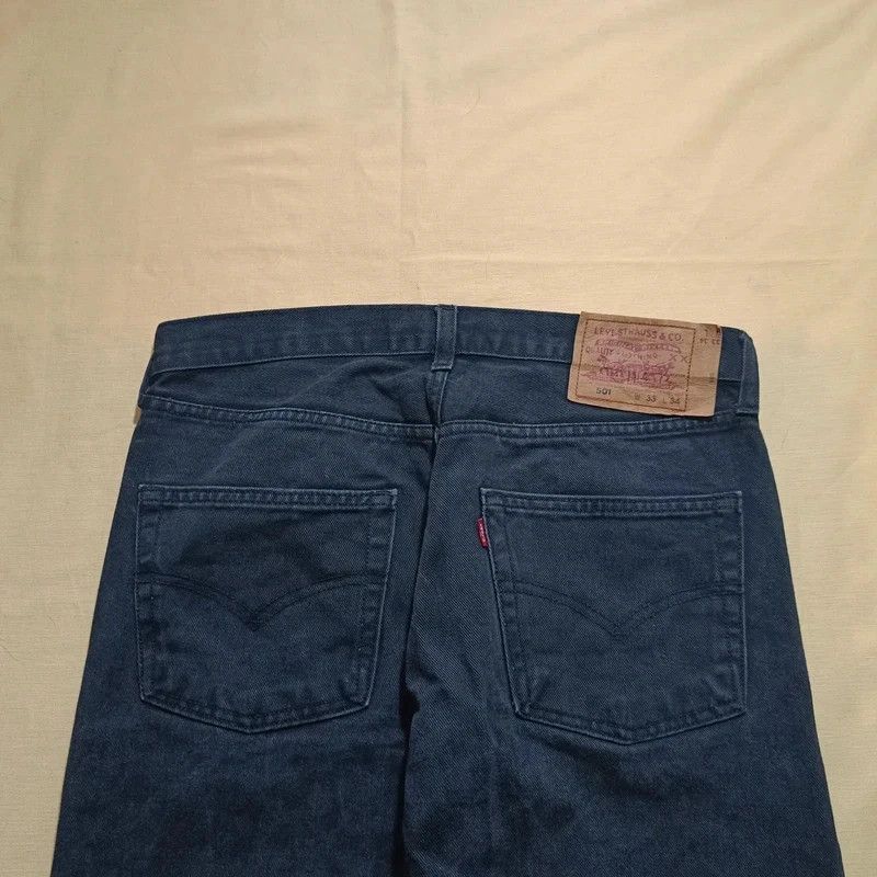 Levi's Vintage Levis 501 Black Jeans Made in USA fits W31 L29 1997 Size US 31 - 4 Thumbnail