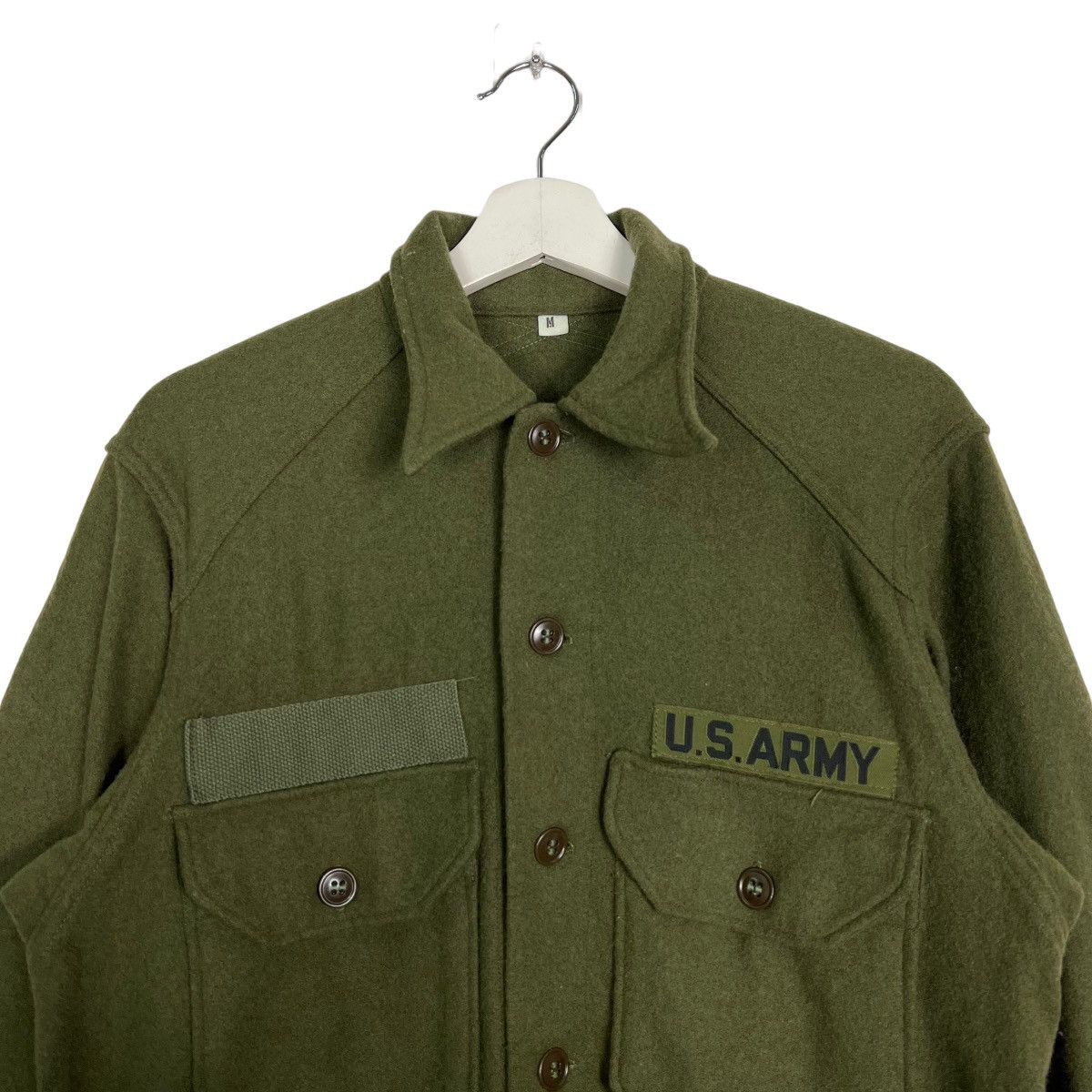 Vintage 🔥 TRUE VINTAGE US ARMY MILITARY WOOL SHIRTS JACKET Size US M / EU 48-50 / 2 - 4 Thumbnail