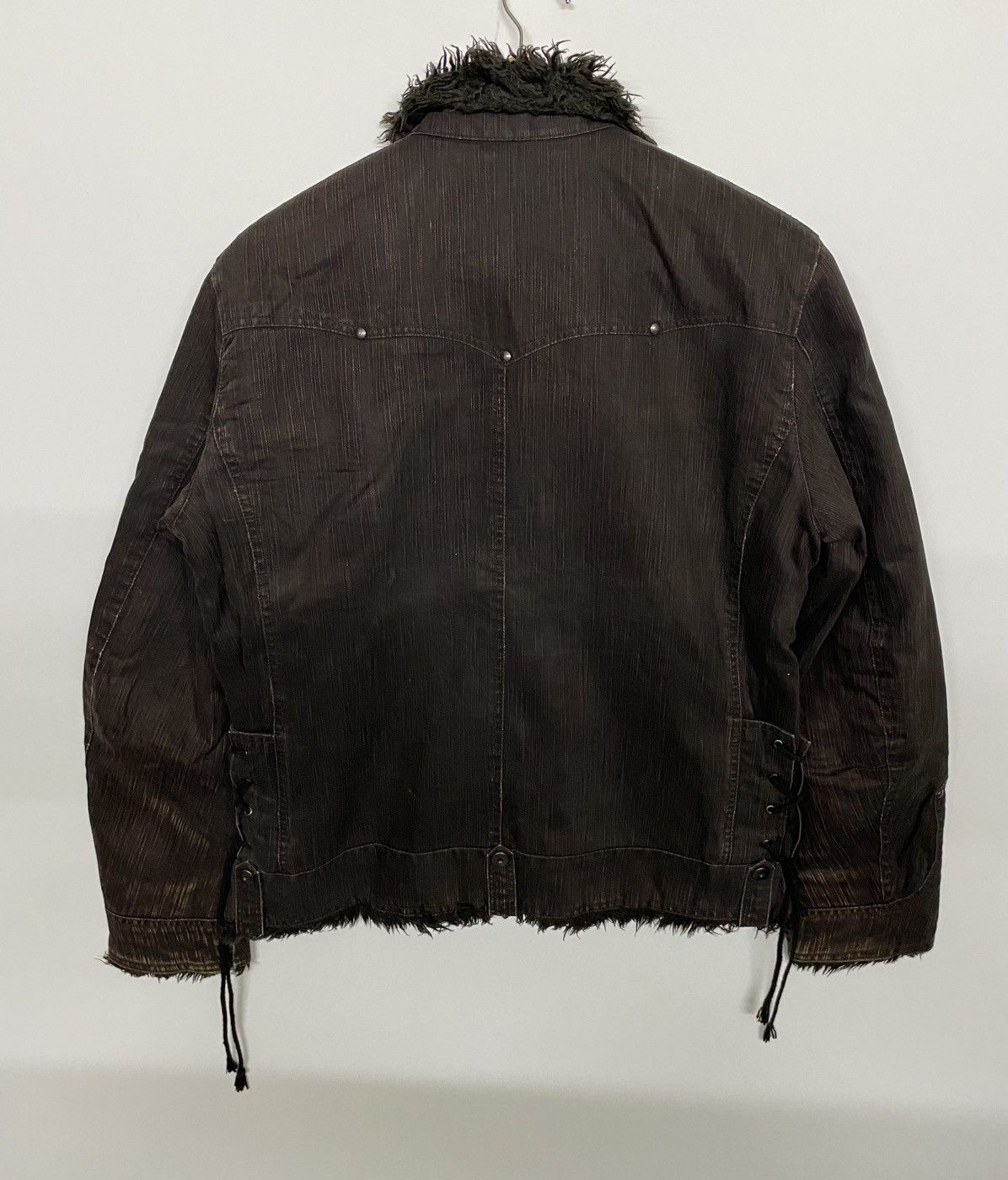 Mossimo Mossimo Fur Neck Jacket Biker Style Size US L / EU 52-54 / 3 - 13 Thumbnail
