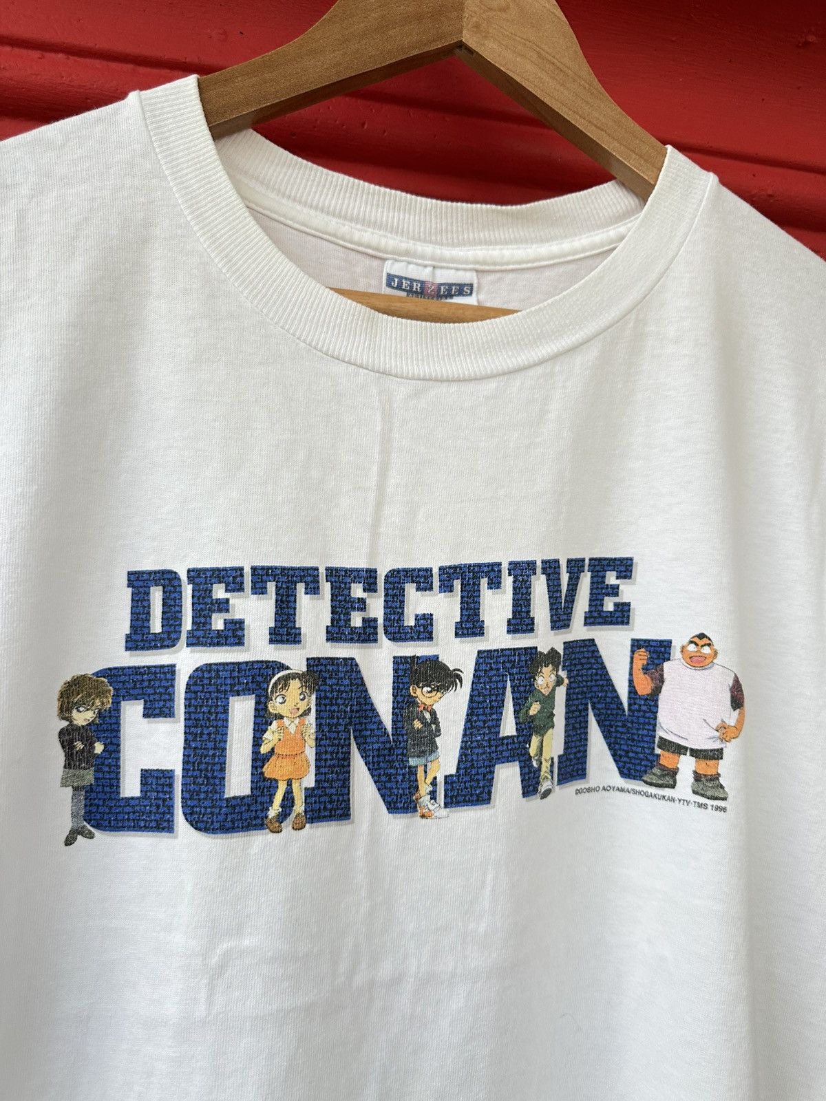 Anime Vintage 90s Detective Conan Anime Manga Tee Size US M / EU 48-50 / 2 - 2 Thumbnail