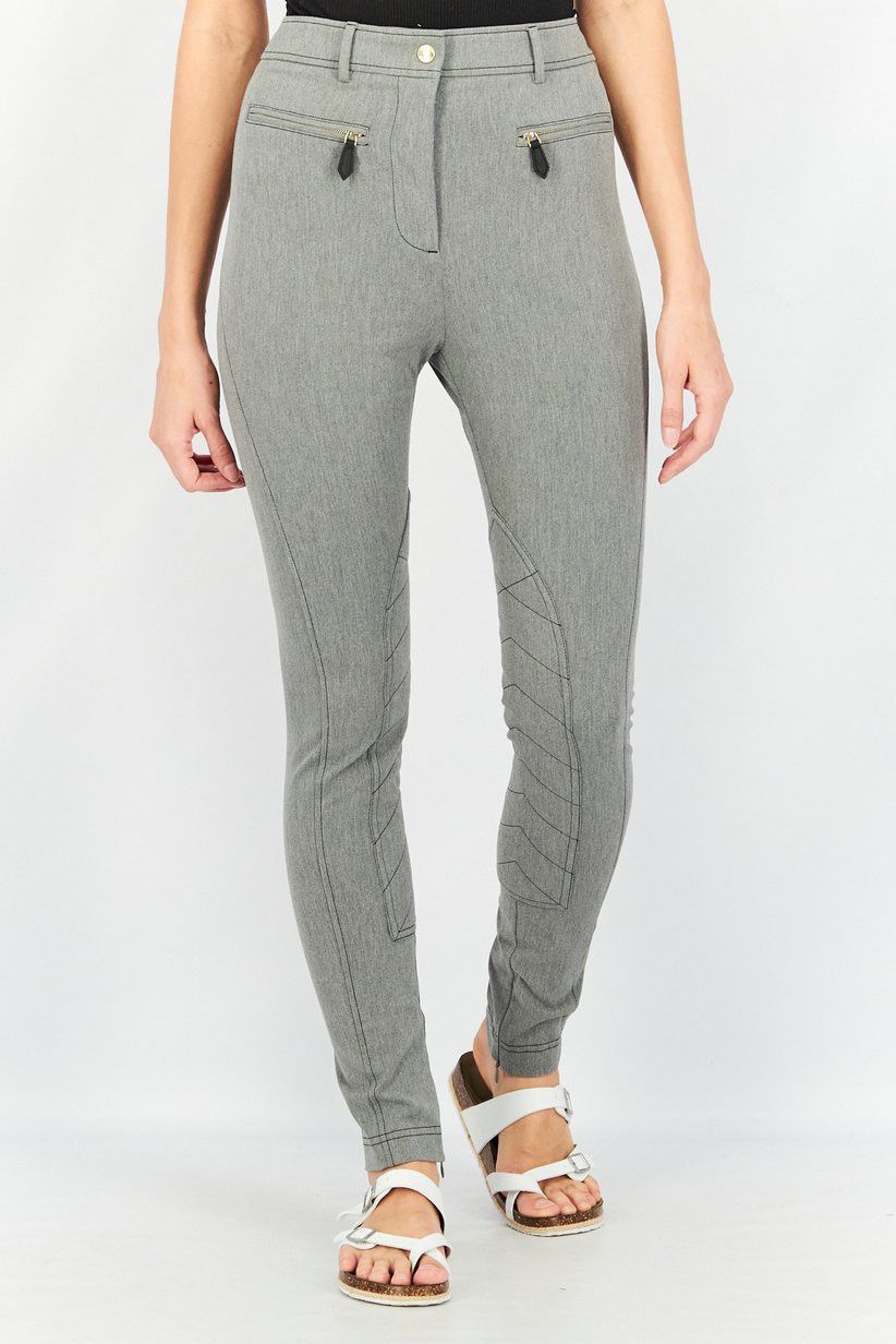 Burberry Burberry Jodie Grey Melange Equestrian Ankle Pants Size 25" / US 0 / IT 36 - 1 Thumbnail