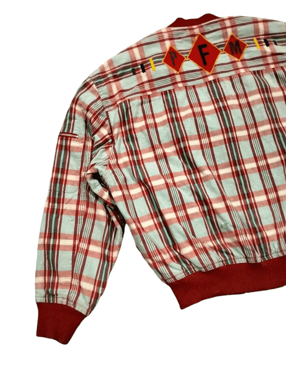 PERSON'S Vintage 90s Person's For Men Red Tartan Jacket Snap Button Size US L / EU 52-54 / 3 - 5 Thumbnail