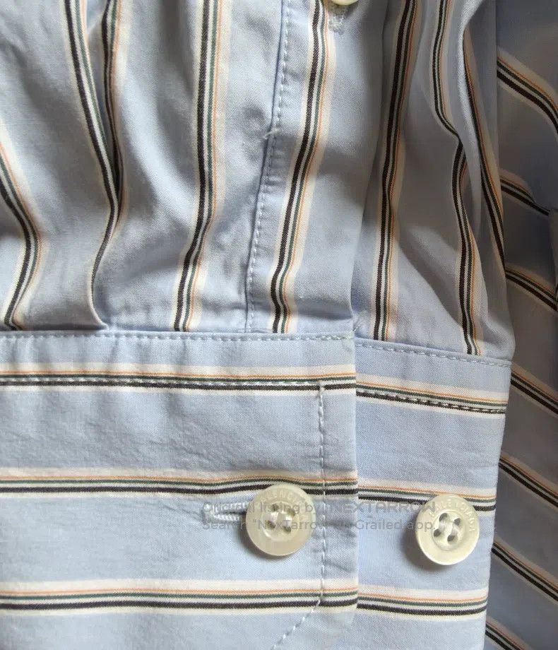 Balenciaga Balenciaga Striped Back Logo Shirt Size XS / US 0-2 / IT 36-38 - 5 Thumbnail