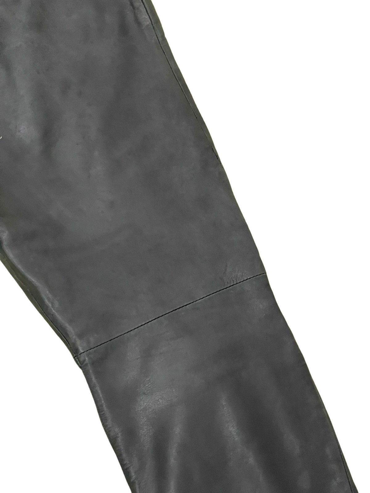Le Grande Bleu (L.G.B.) Leather Pant Unknown Vtg Japan Baggy Tapered 8🟦7 Size US 32 / EU 48 - 18 Thumbnail