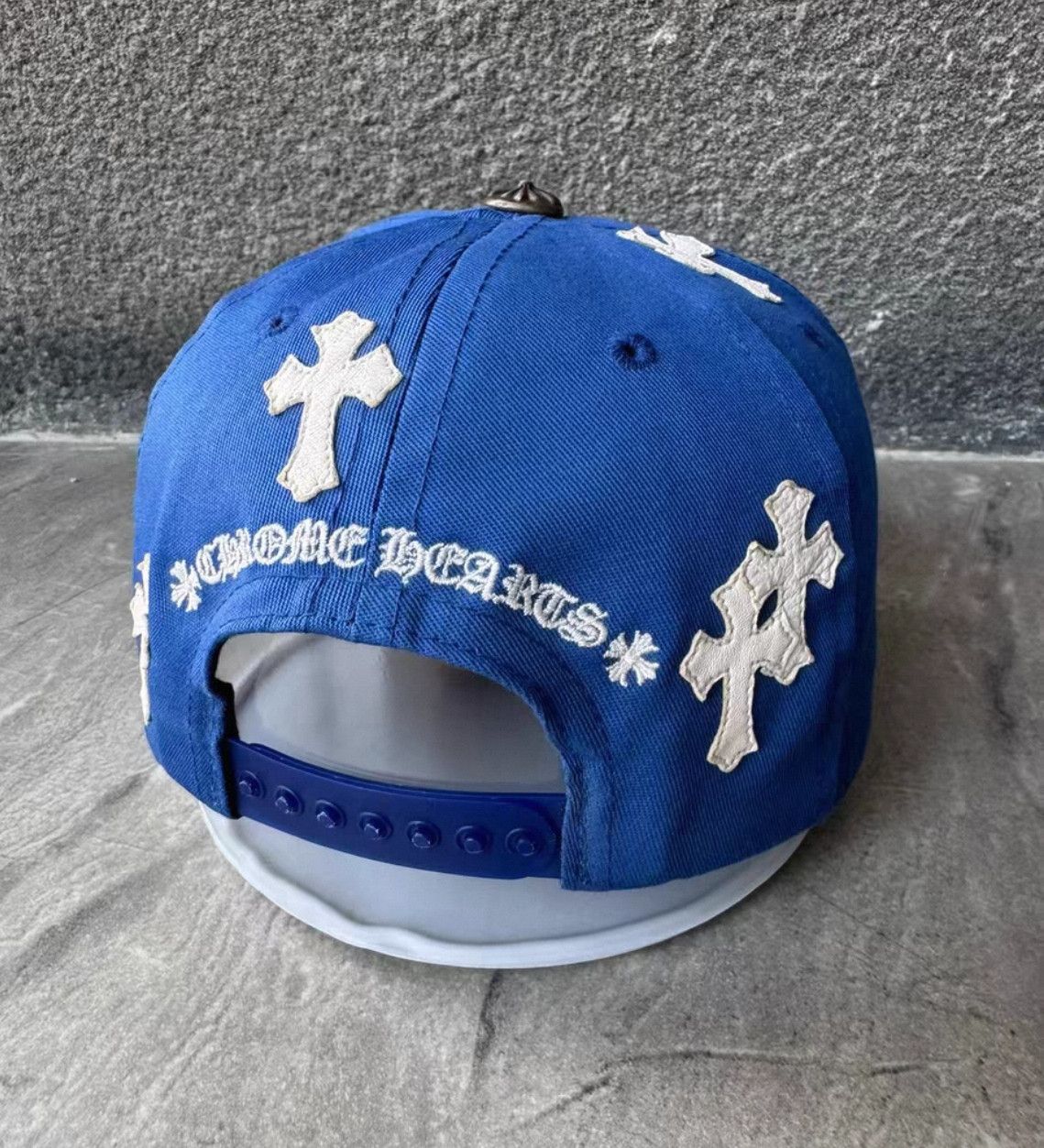 Chrome Hearts Chrome Hearts Blue Baseball Cap with White Logo. Size ONE SIZE - 2 Thumbnail