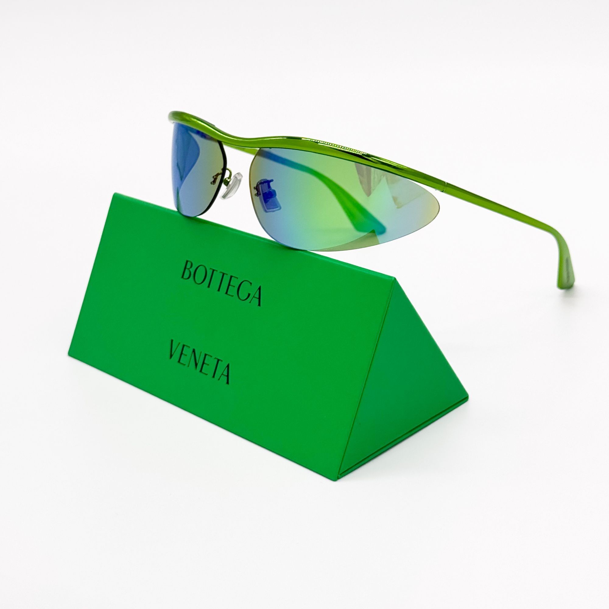 Bottega Veneta NEW BOTTEGA VENETA SUNGLASSES BV1174S 003 GREEN/GREEN UNISEX Size ONE SIZE - 1 Thumbnail