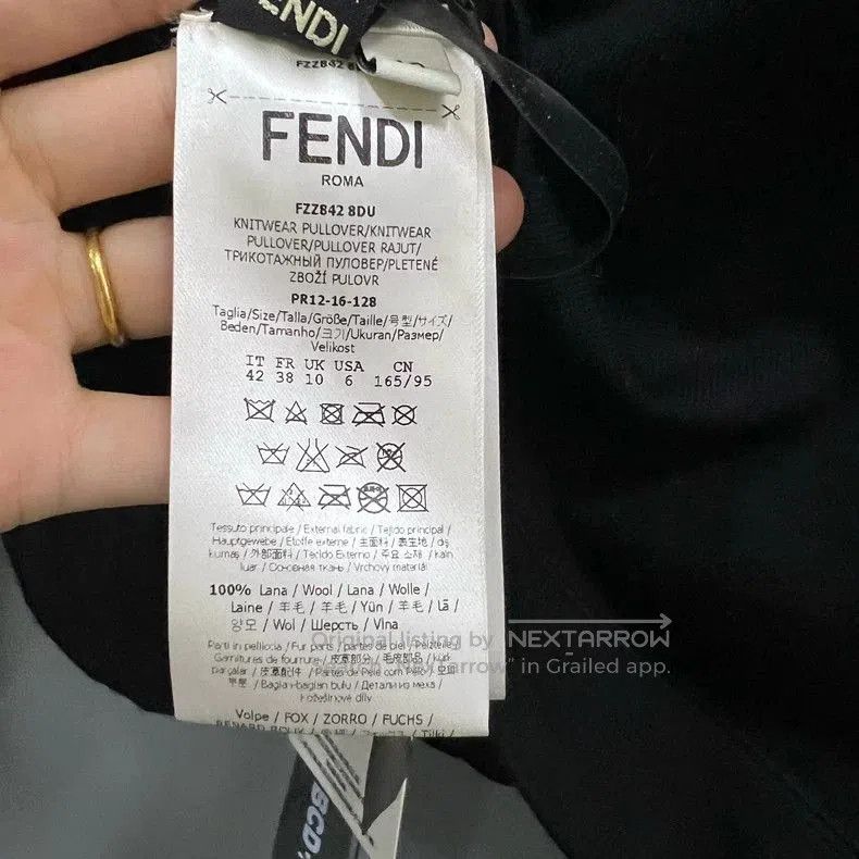 Fendi FENDI Devil Embroidery Knit Sweatshirt . Size US M / EU 48-50 / 2 - 3 Thumbnail