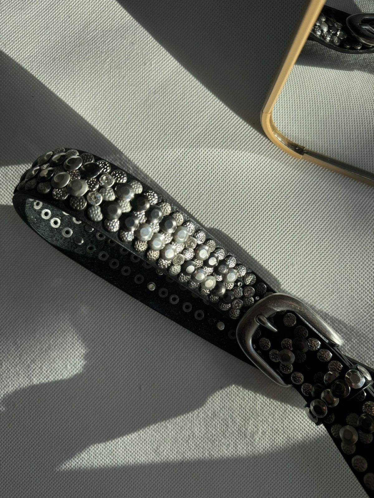 Hysteric Glamour × Japanese Brand Vintage Belts Y2K Rhinestones Punk leather belt Japanese Size ONE SIZE - 7 Thumbnail