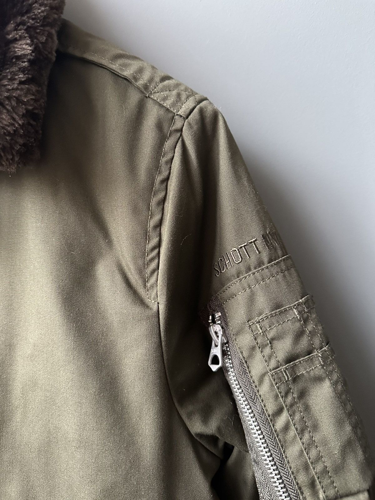 Schott Schott Bros Inc. Nylon Jacket Flyer's MAN Intermediate USAF Size US M / EU 48-50 / 2 - 5 Thumbnail