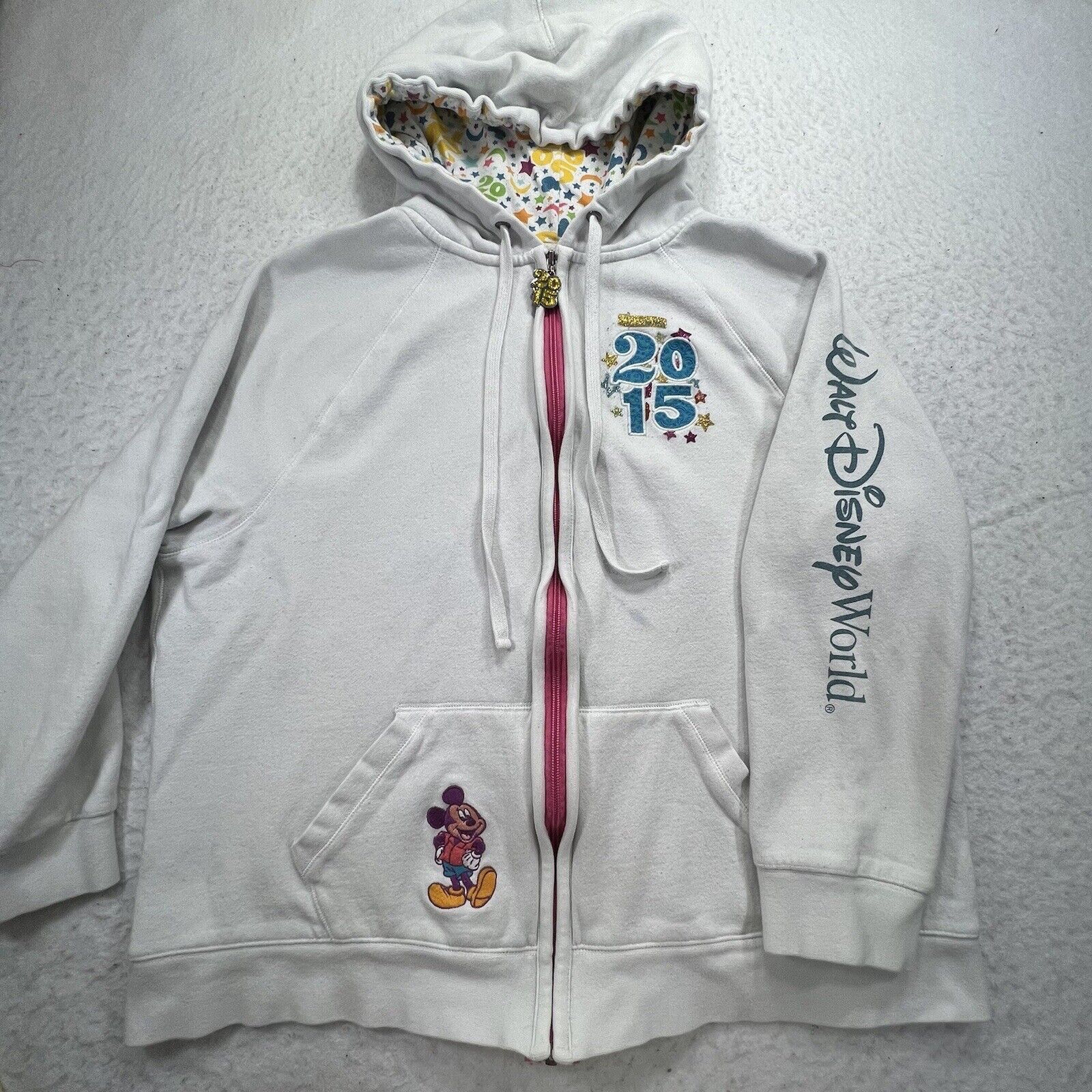 Disney Disney Parks 1X Full Zip Fleece Hoodie Walt Disney World Size XL / US 12-14 / IT 48-50 - 1 Thumbnail