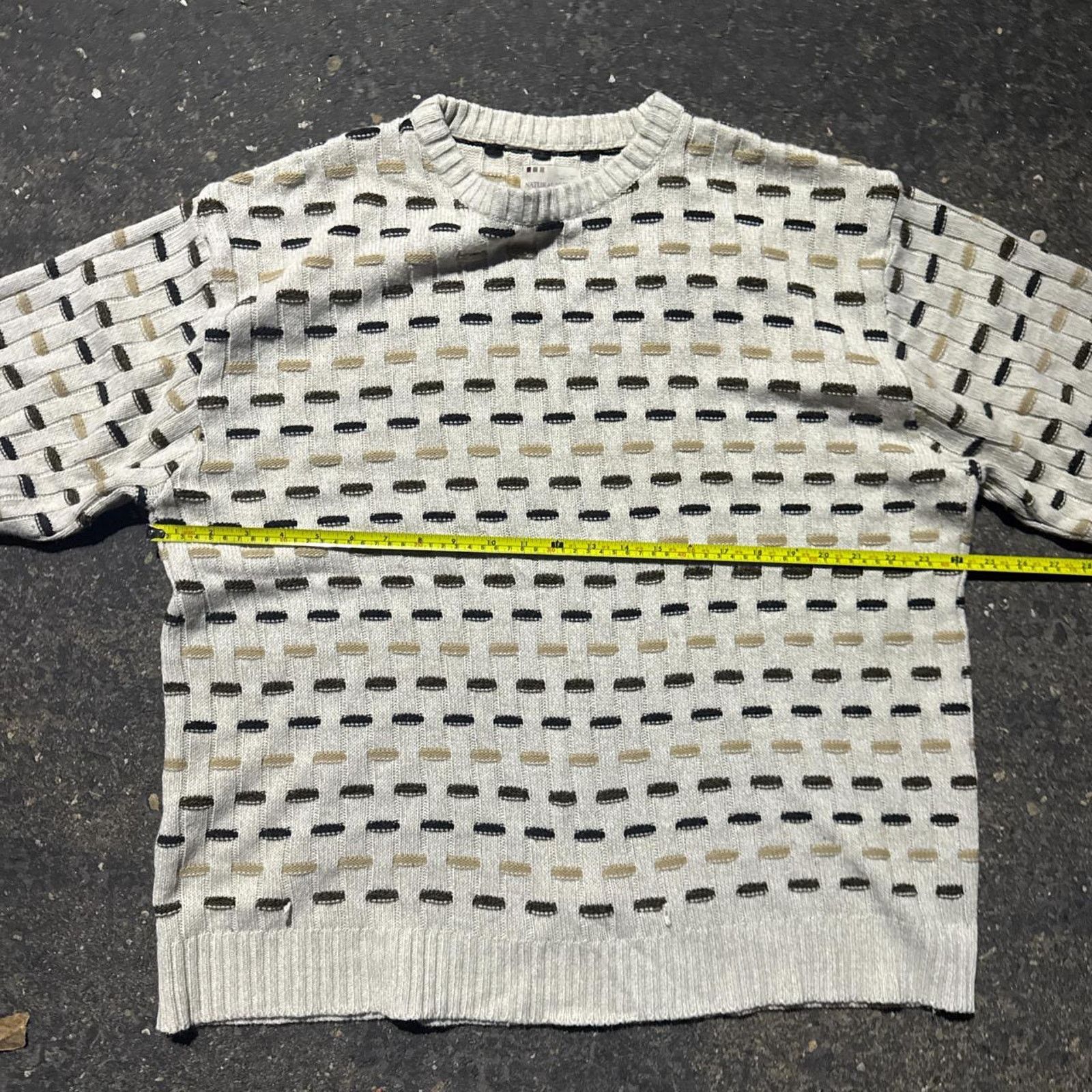 Other Vintage 90s Natural Issue Acrylic Knit Sweater – Size XL Size US XL / EU 56 / 4 - 5 Thumbnail