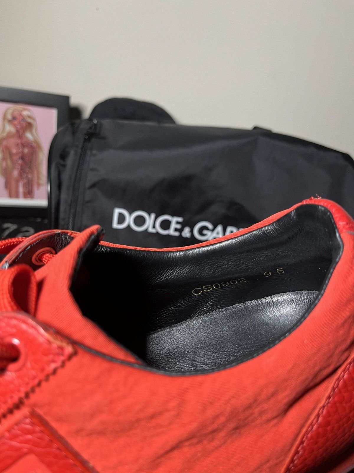 Designer × Dolce & Gabbana Dolce & Gabbana Red Sport Casual Size US 9.5 / EU 42-43 - 4 Thumbnail