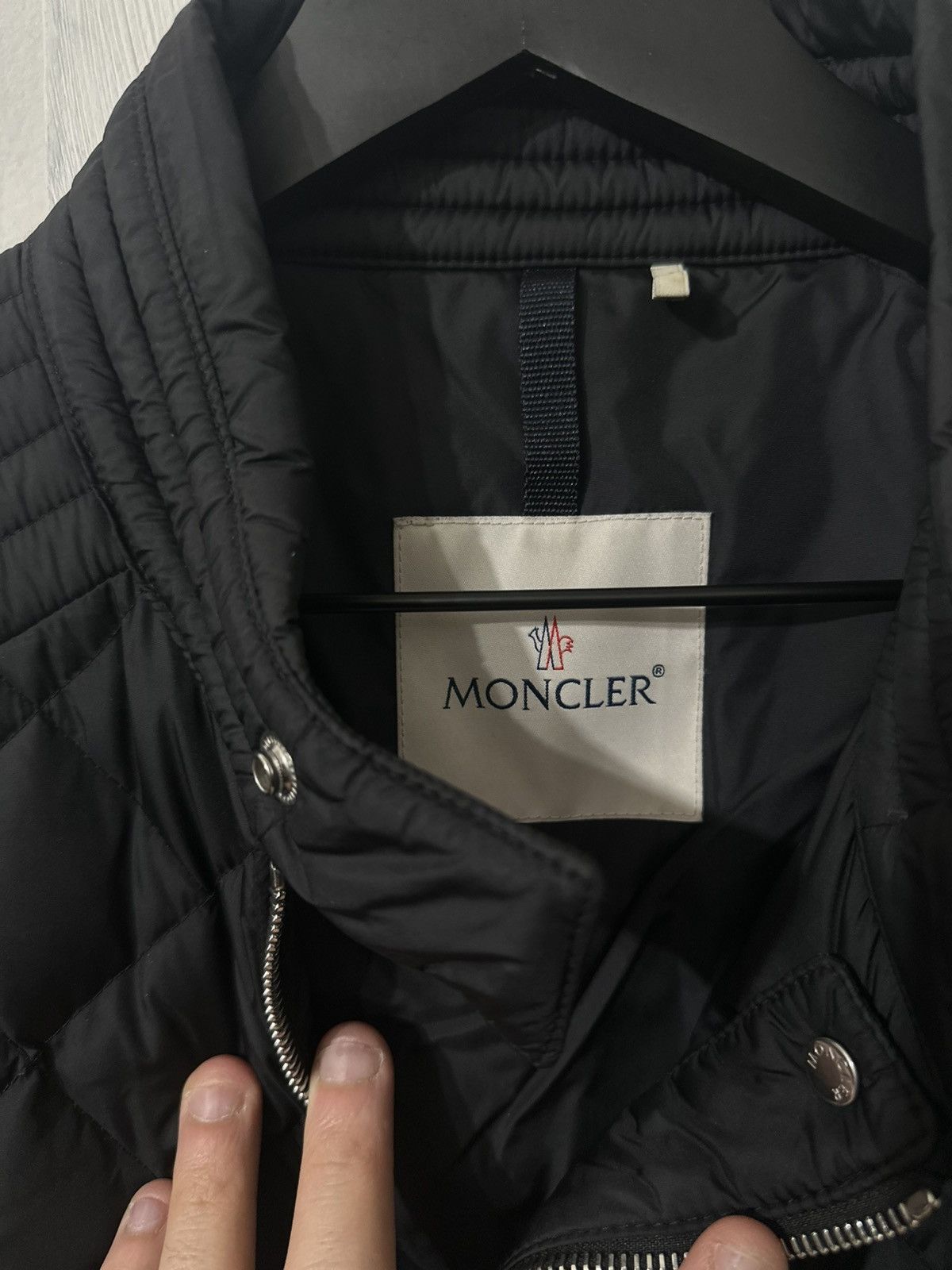 Moncler Quilted Moto Down Jacket Size US L / EU 52-54 / 3 - 3 Thumbnail