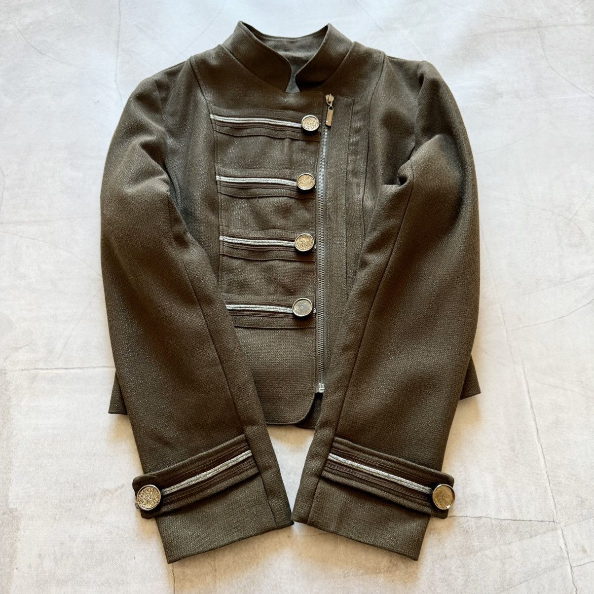 Hysteric Glamour 00s Napoleon Military Jacket Balmain PPFM Hedi Slimane Vibe Size S / US 4 / IT 40 - 3 Thumbnail
