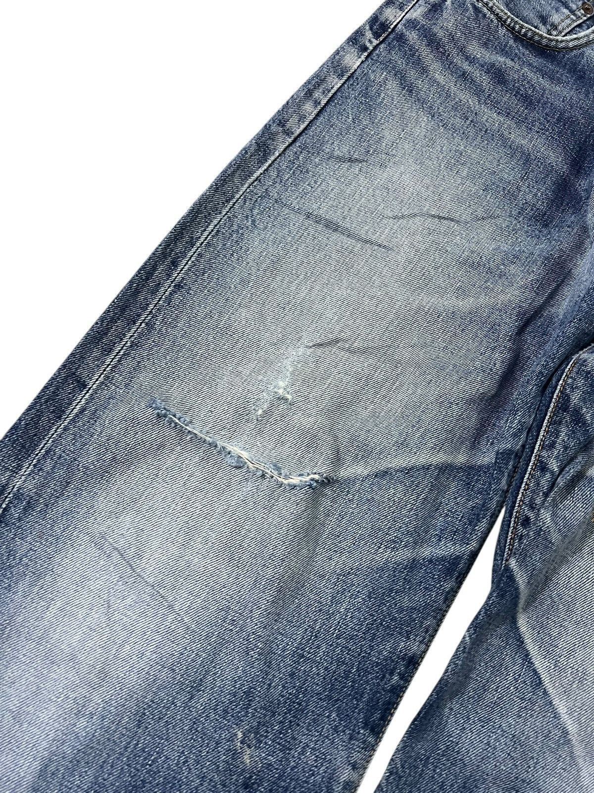 Edwin Vintage Baggy Edwin 505x Distressed Selvedge Denim Jean Size US 31 - 4 Thumbnail