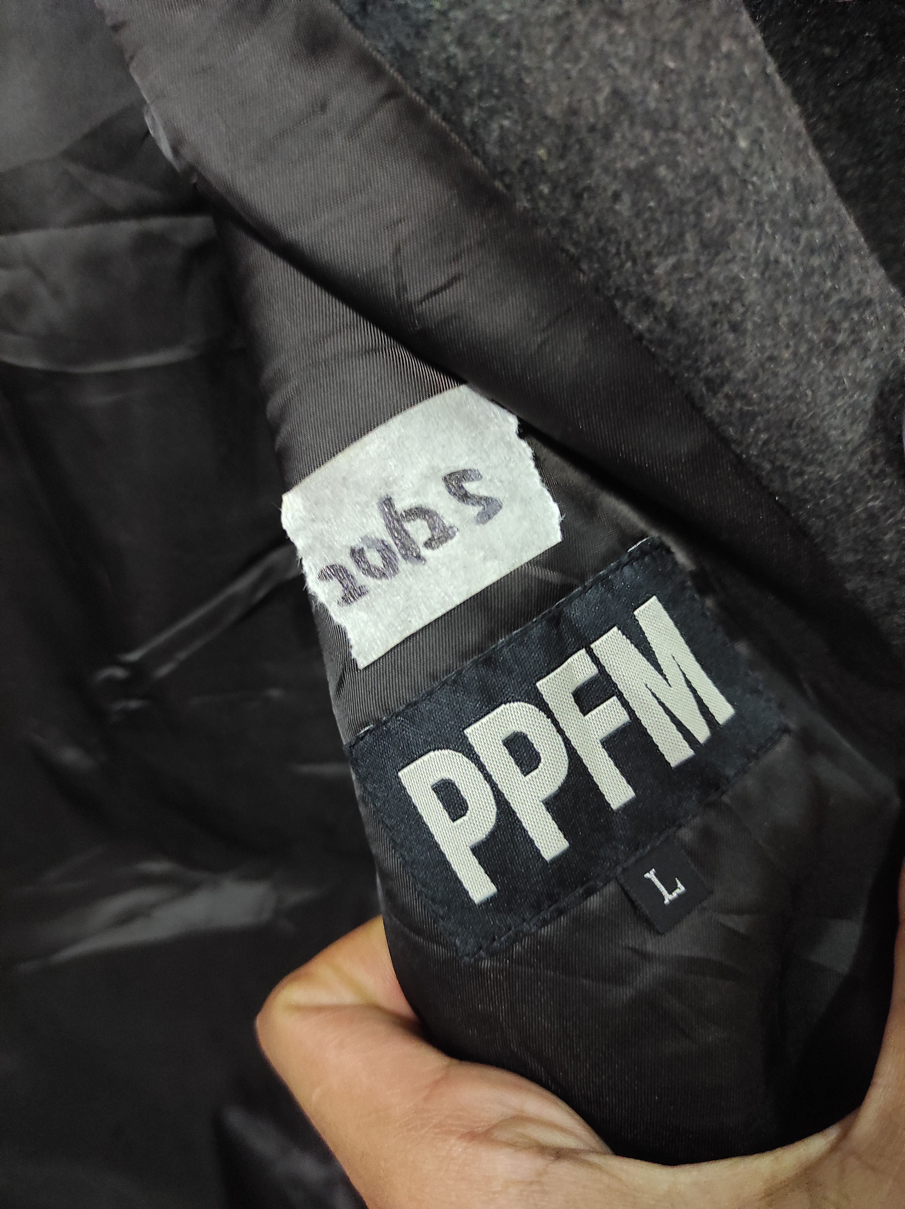 Designer × Japanese Brand PPFM WOOL DOUBLE BREASTED COAT JACKET Size L / US 10 / IT 46 - 7 Thumbnail