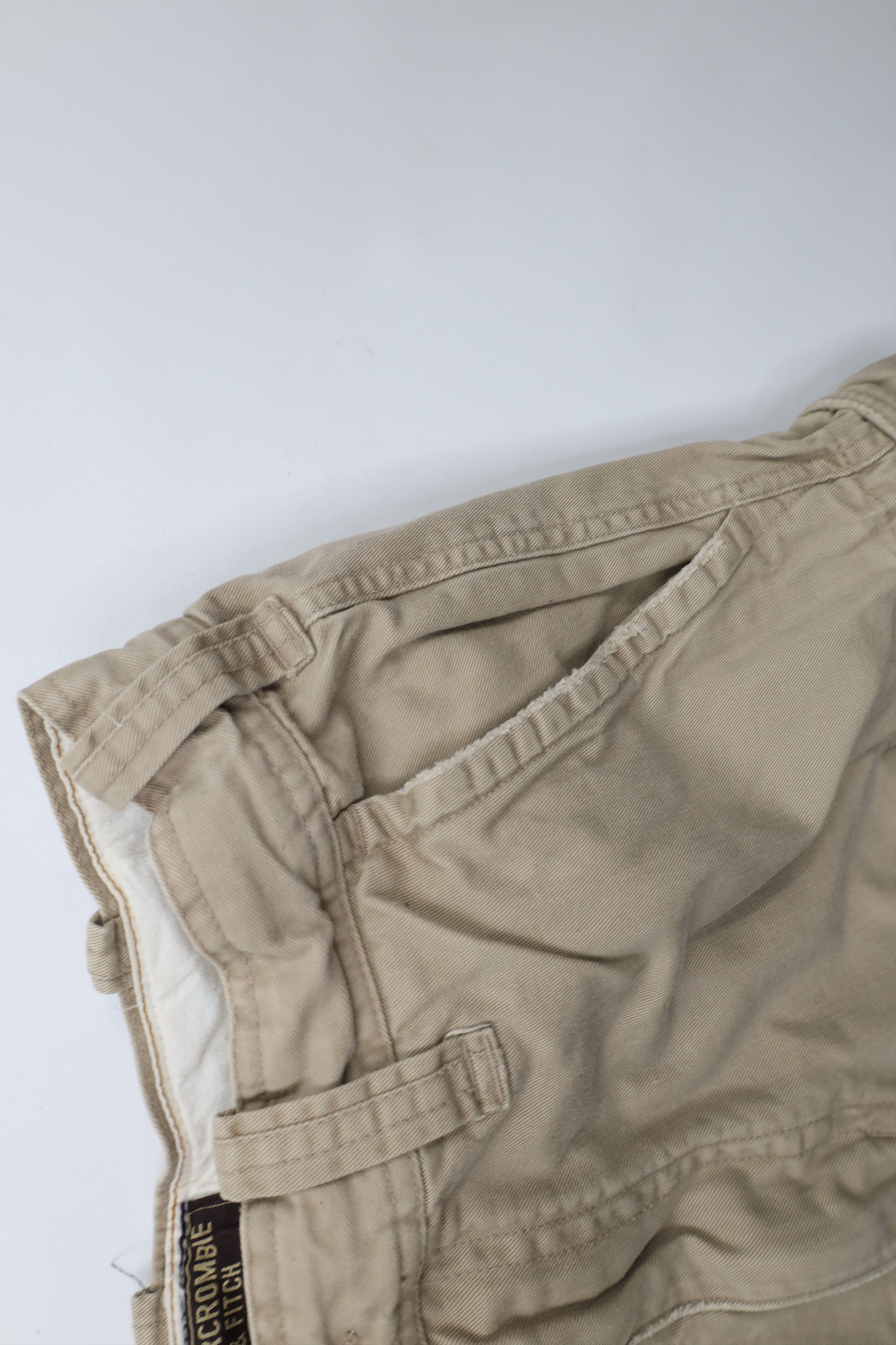 Abercrombie & Fitch × Vintage Vintage 90s Y2K Abercrombie & Fitch Heavyweight Cargo Shorts Size US 32 / EU 48 - 10 Thumbnail