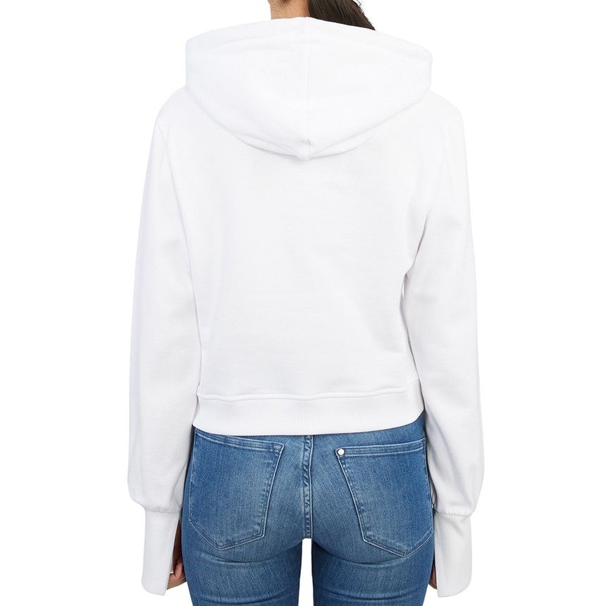 Fendi o1w1db10225 Cropped Hoodie in White Size XS / US 0-2 / IT 36-38 - 3 Thumbnail