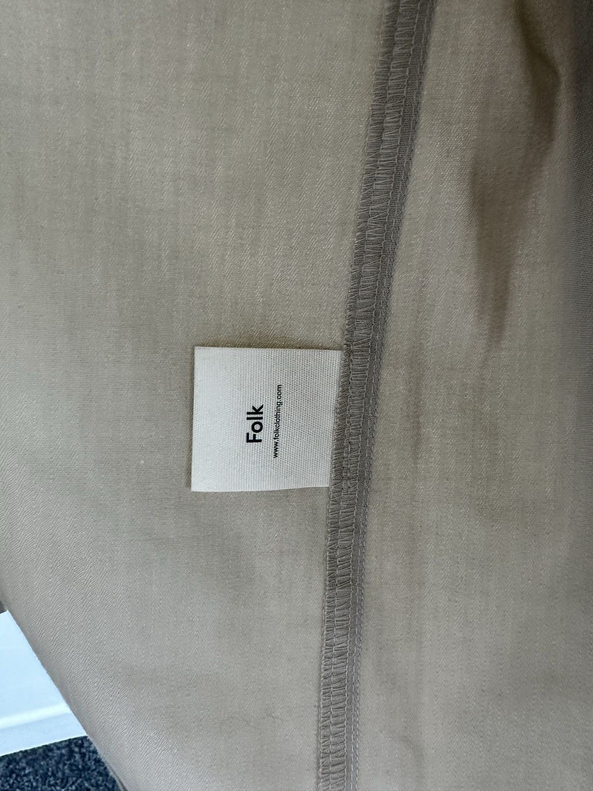 Folk Folk Mens Beige Herringbone Workwear Blazer Jacket Size US M / EU 48-50 / 2 - 7 Thumbnail