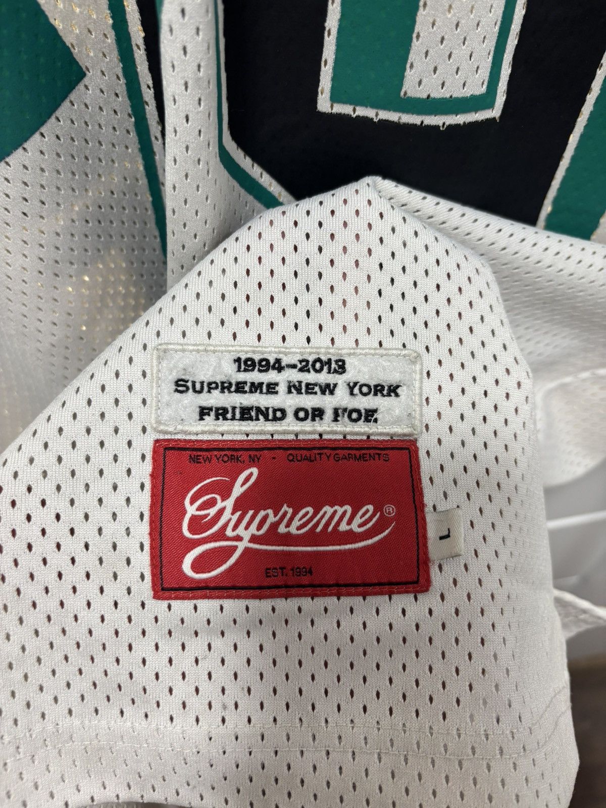 Supreme SUPREME Diamond Rib Football Top White F/W 13 Size US L / EU 52-54 / 3 - 3 Thumbnail