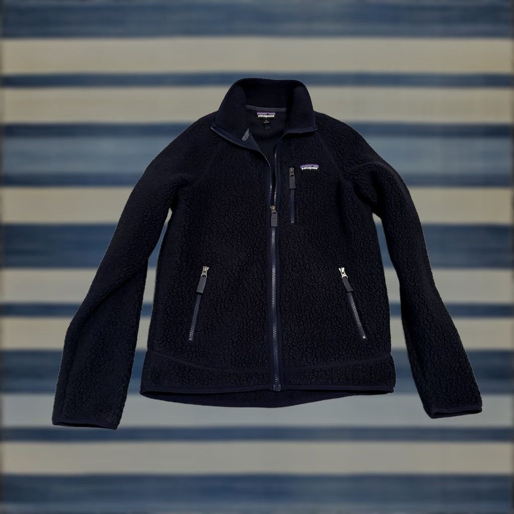 Patagonia Patagonia Jacket Fleece Sherpa Full Zip Blue Small Unisex Adults Winter 90s Retro Size US S / EU 44-46 / 1 - 1 Thumbnail