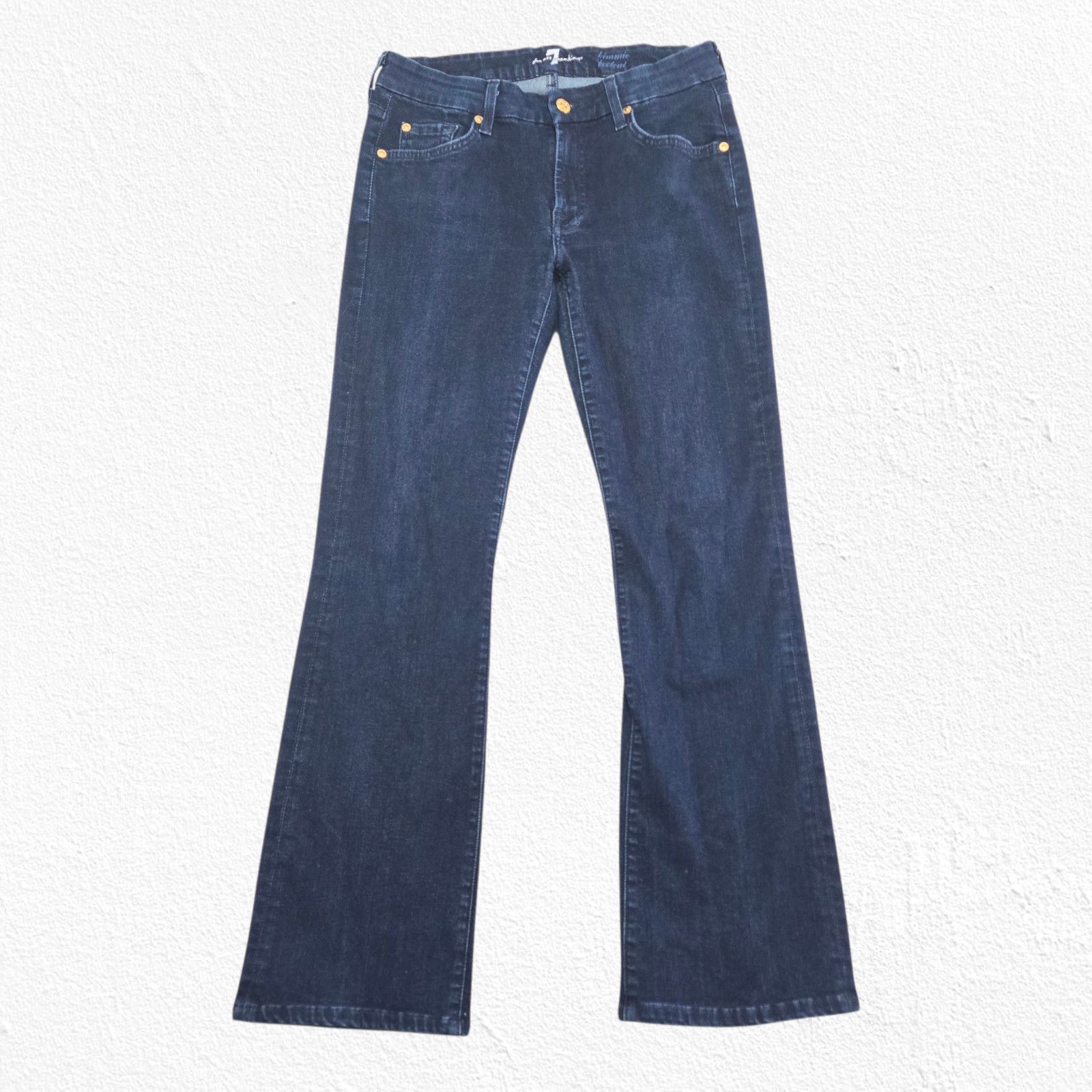 7 For All Mankind 7 For All Mankind Kimmie Bootcut Dark Low Rise Jeans Size 30 Size 30" / US 8 / IT 44 - 2 Thumbnail