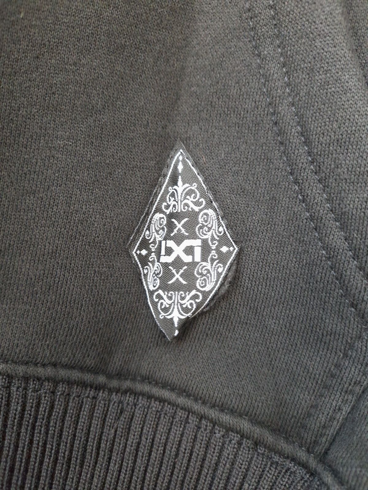 Japanese Brand Vintage Double Diamond 2 Guns Hoodie Black/Grey 00s Y2k Size US XXL / EU 58 / 5 - 9 Thumbnail