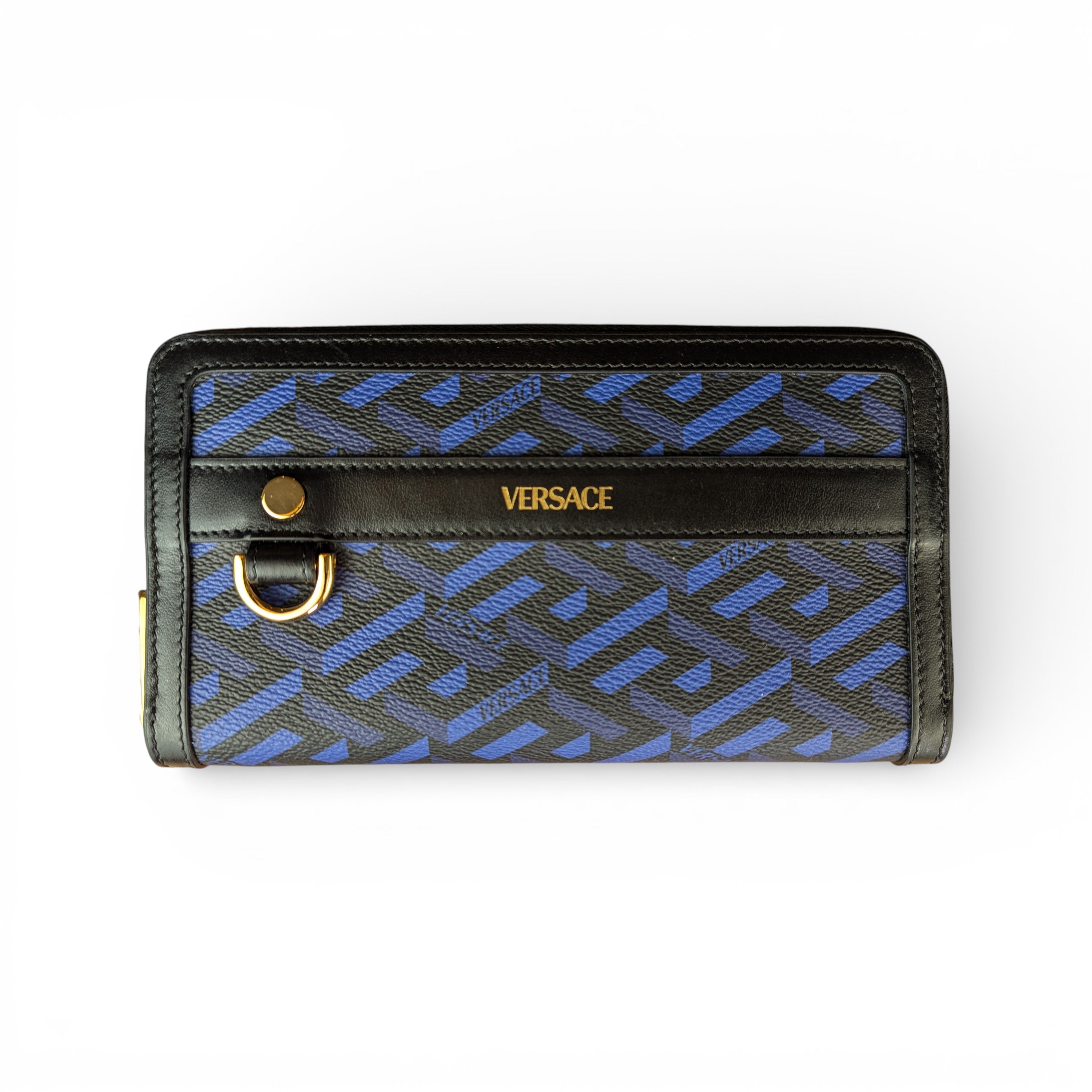 Versace VERSACE LA GRECA Long Leather Wallet Size ONE SIZE - 1 Thumbnail