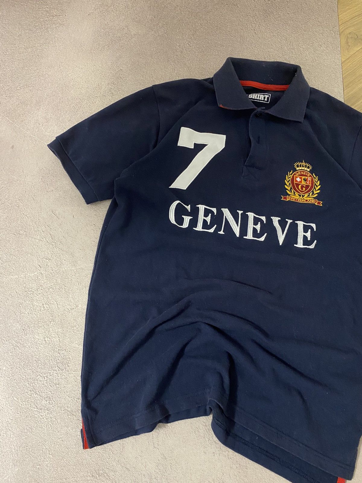 Japanese Brand × Vintage Polo Ralph Like Geneva Switzerland rugby polo jersey Size US M / EU 48-50 / 2 - 2 Thumbnail