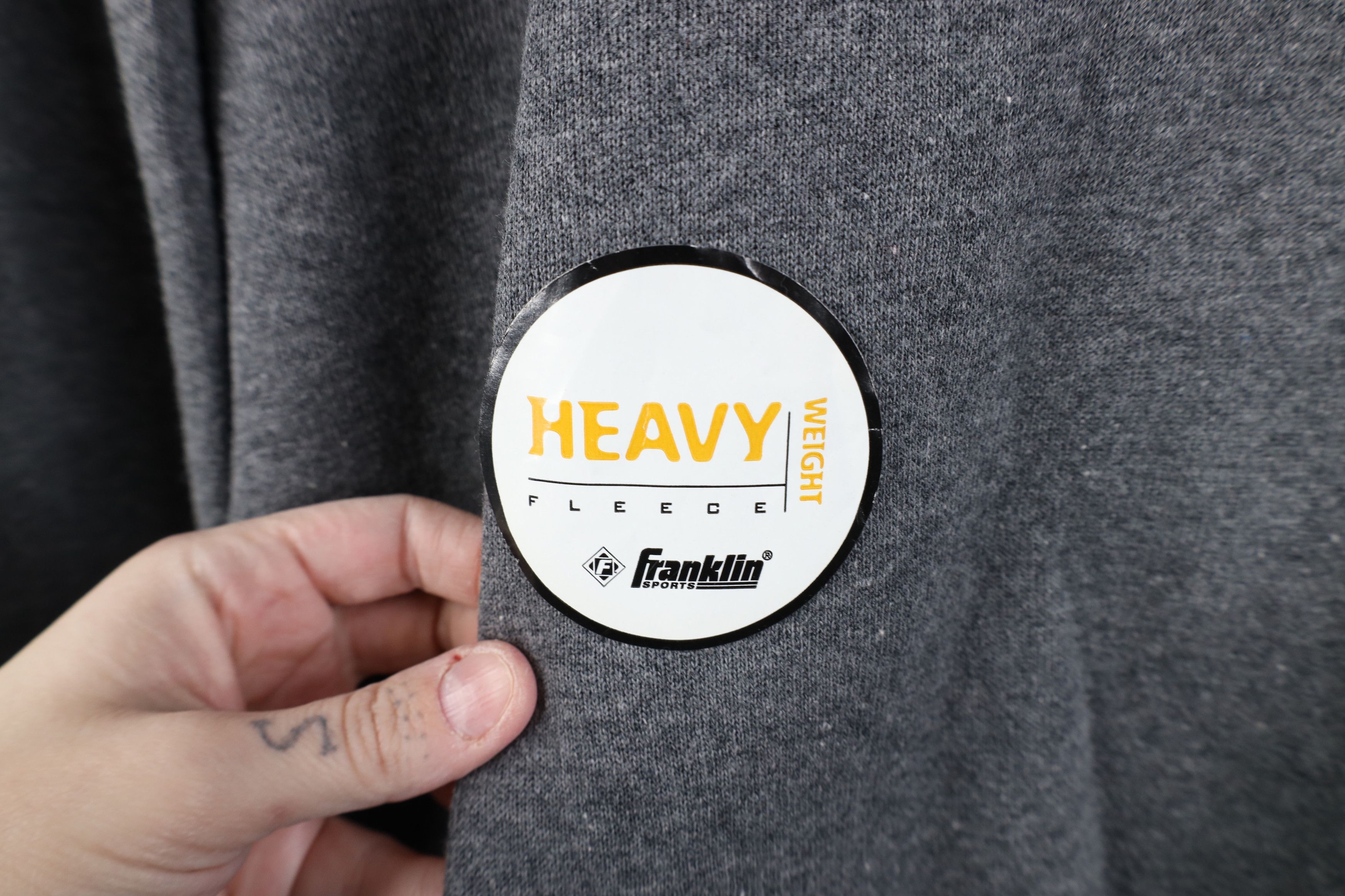 Vintage Deadstock Vintage 90s Streetwear Heavyweight Sweatshirt Gray Size US L / EU 52-54 / 3 - 4 Thumbnail