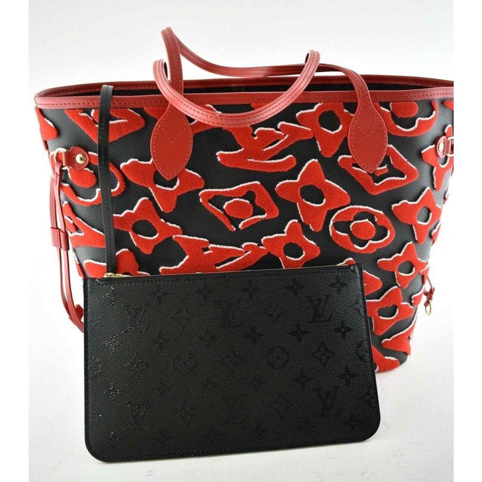 Louis Vuitton Louis Vuitton Fischer Black Red Handle Shoulder Bag Size ONE SIZE - 2 Thumbnail