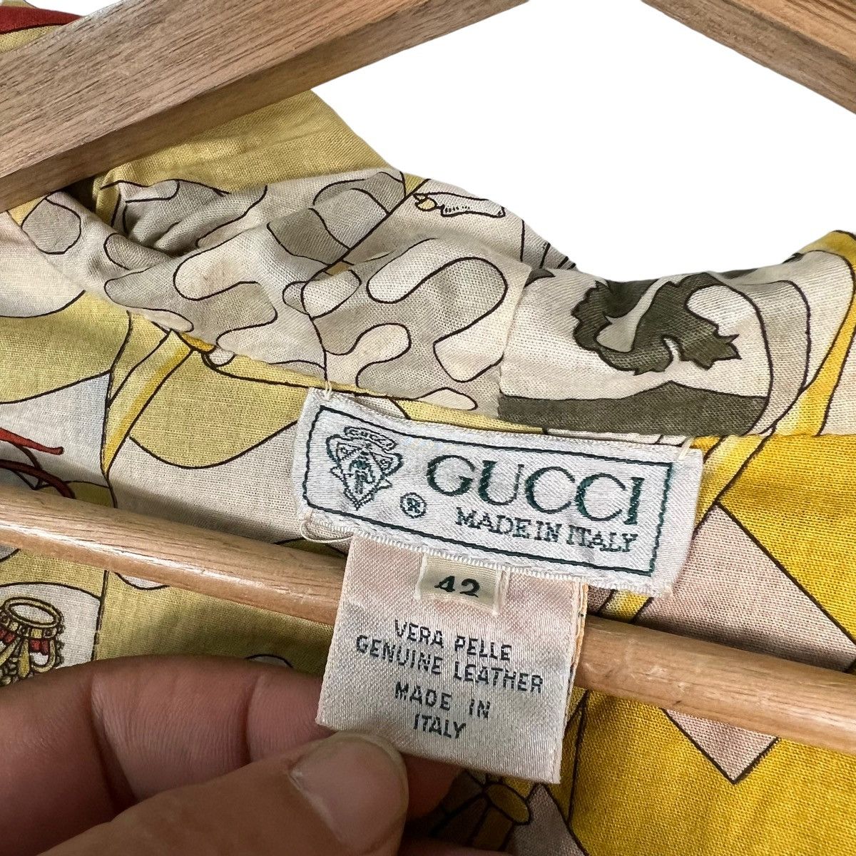 Gucci VINTAGE DEER LEATHER BOMBER JACKET GUCCI RARE LINING DESIGN Size M / US 6-8 / IT 42-44 - 22 Thumbnail