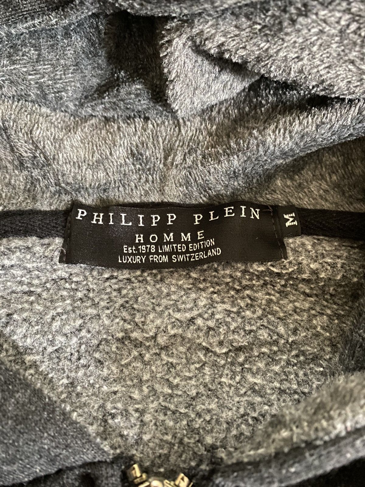 Designer × Vintage Phillip Plein Homme Hoodie Back Hit Big Logo Size US M / EU 48-50 / 2 - 4 Thumbnail