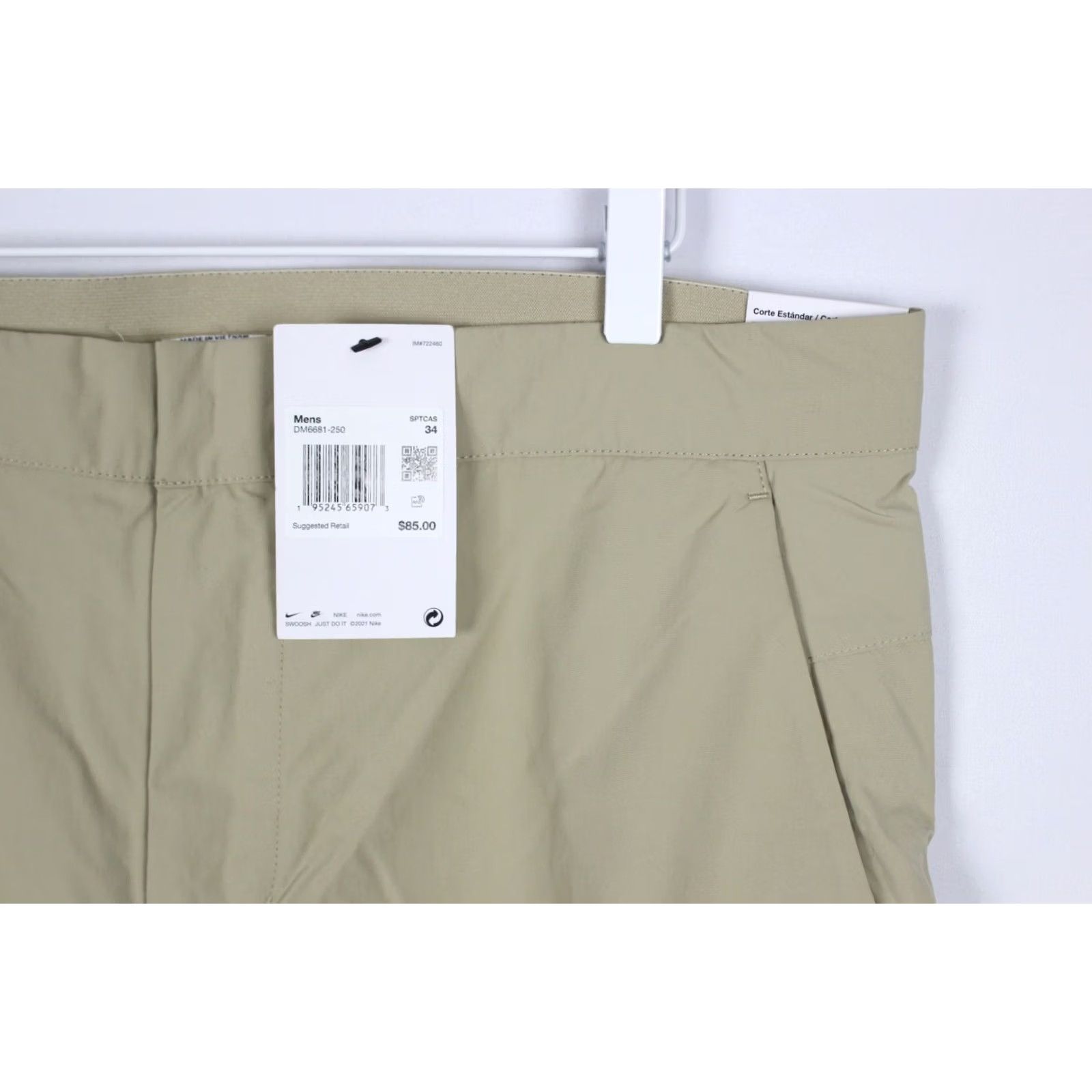 Nike Nike Sportswear Cargo Utility Pants Taper Leg 34 x 28 Beige 100% Nylon Men’s Style Essentials Size US 34 / EU 50 - 4 Thumbnail