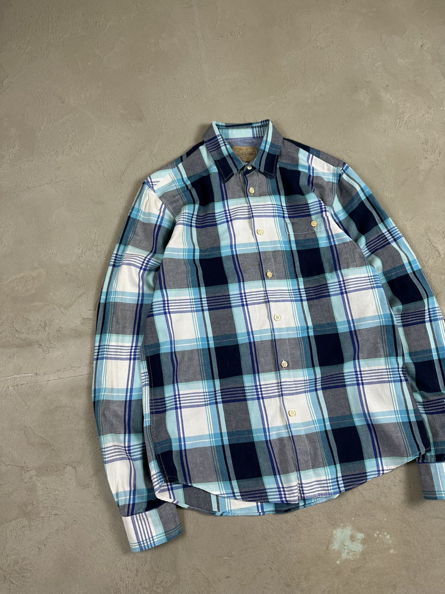 Flannel × Vintage Vintage Flannel Checked Button Up Shirt Size US M / EU 48-50 / 2 - 2 Thumbnail