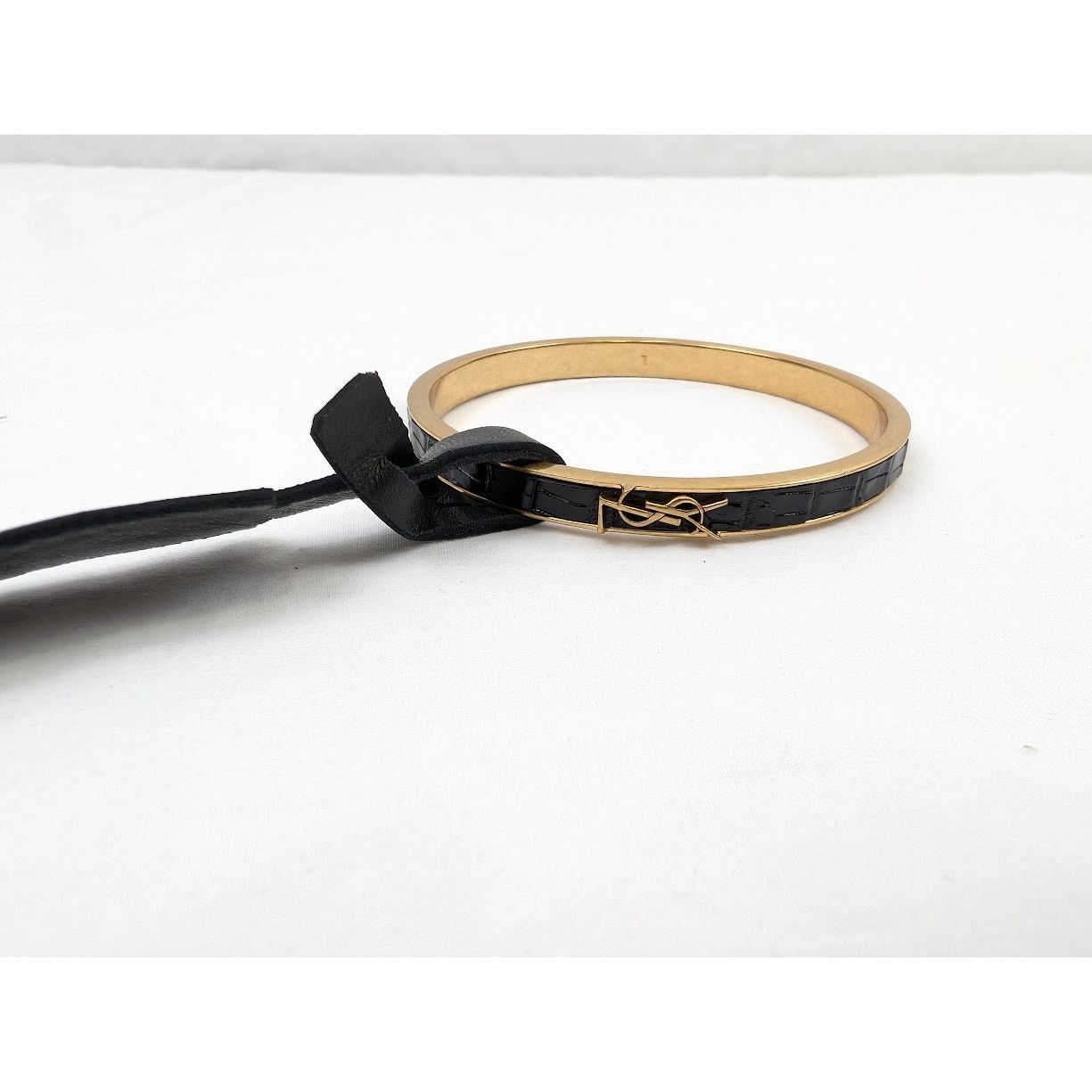 Saint Laurent Paris o1rshd1 Size: L / Bracelet in Gold/Black Size ONE SIZE - 5 Thumbnail