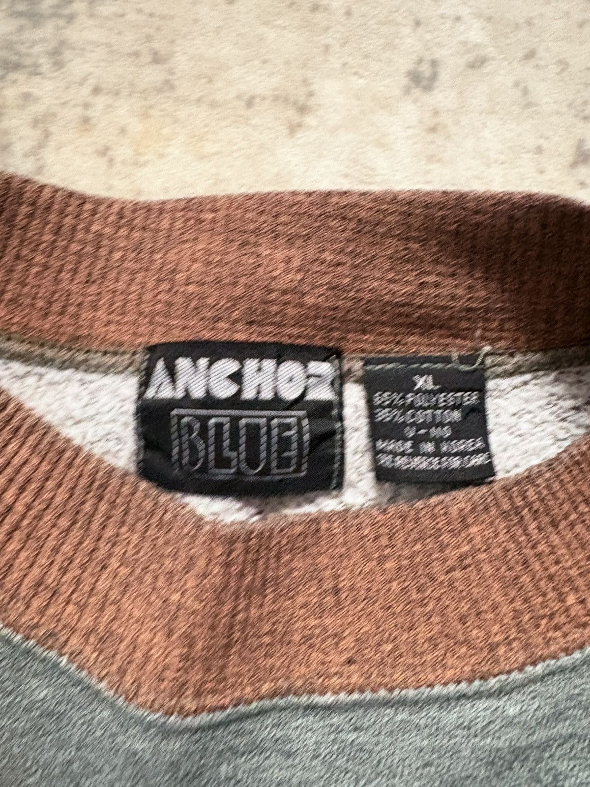 Anchor Blue 90’s Anchor Blue Vintage Striped Sweatshirt Crewneck Size US XL / EU 56 / 4 - 5 Thumbnail