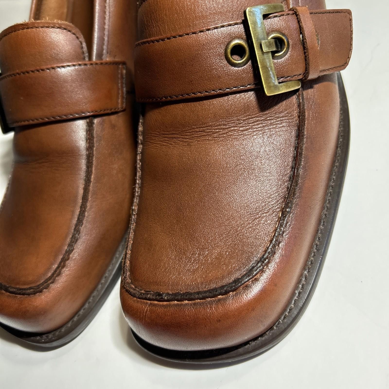 Other Naturalizer Womens Leather Loafers Buckle Slip Brown Sz.10 Size US 10 / IT 40 - 9 Thumbnail