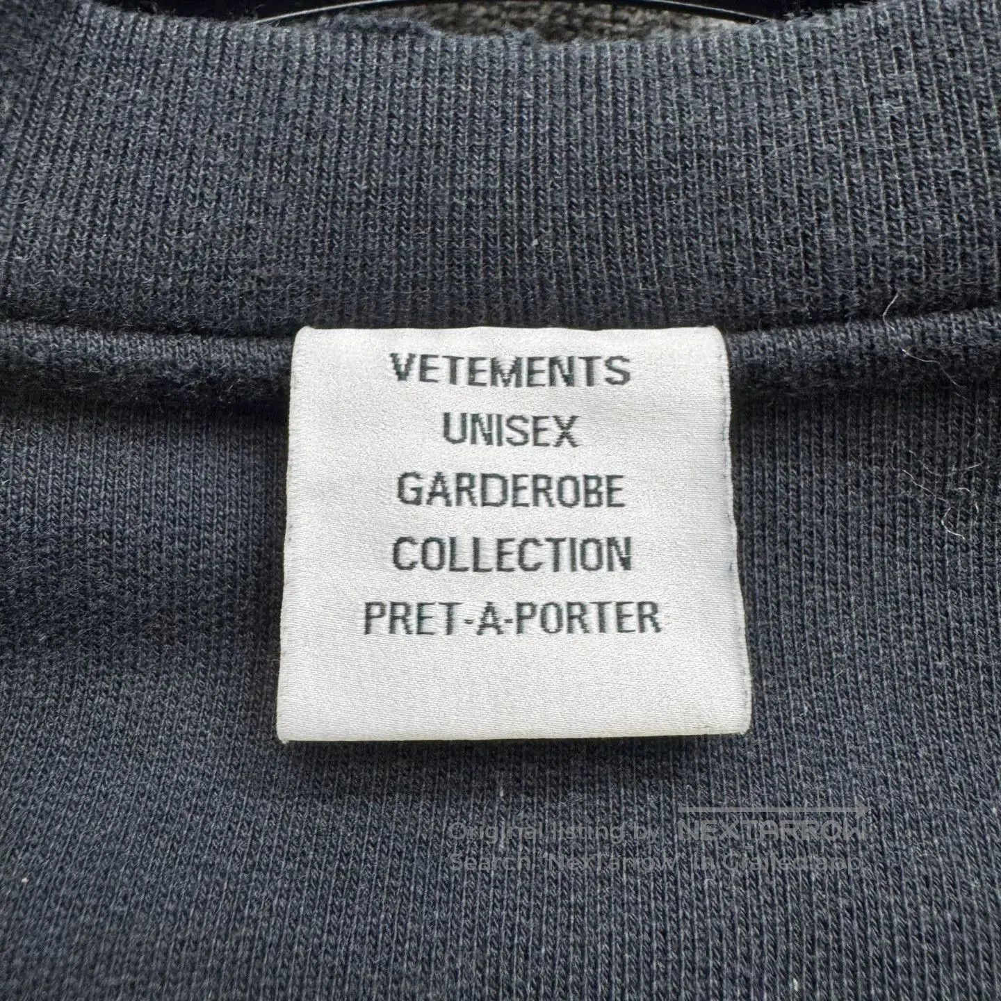 Vetements Vetements Runway Anti-War Embroidered Letter Sweatshirt. Size US S / EU 44-46 / 1 - 2 Thumbnail