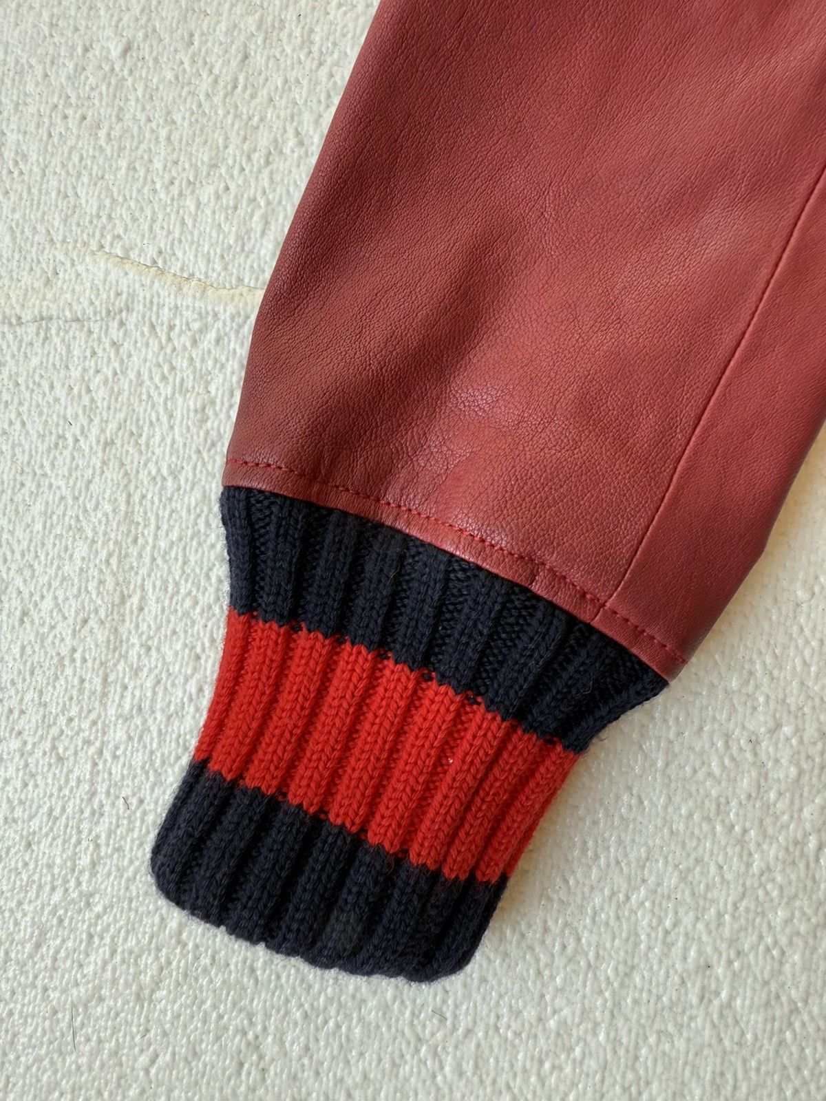 Gucci Gucci Red Leather Firefly Jacket – Pre-Fall 2016 Size M / US 6-8 / IT 42-44 - 8 Thumbnail