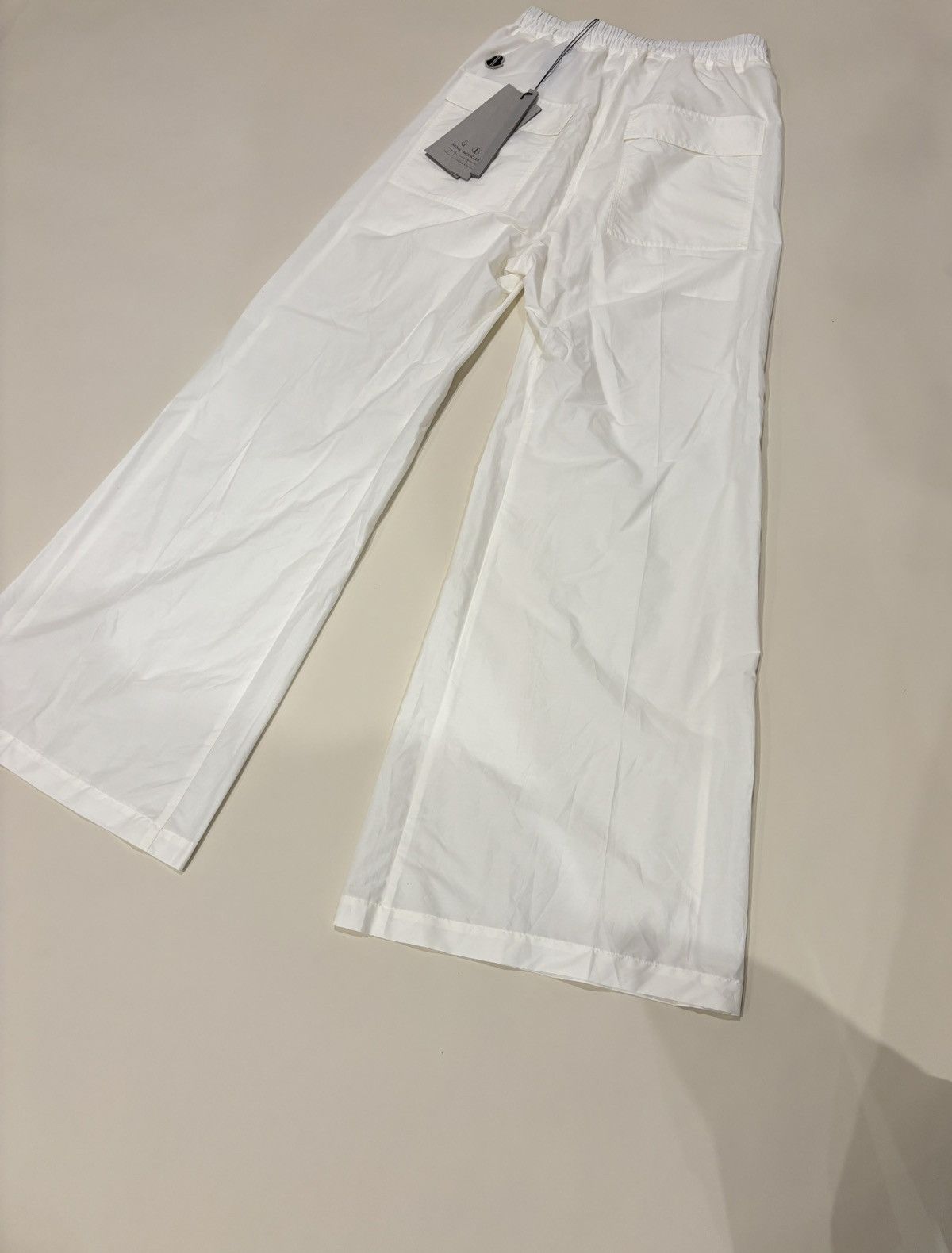 Moncler × Rick Owens Moncler x Rick Owens Strobe FW24 Wide Bela Pants Off White Size US 30 / EU 46 - 8 Thumbnail
