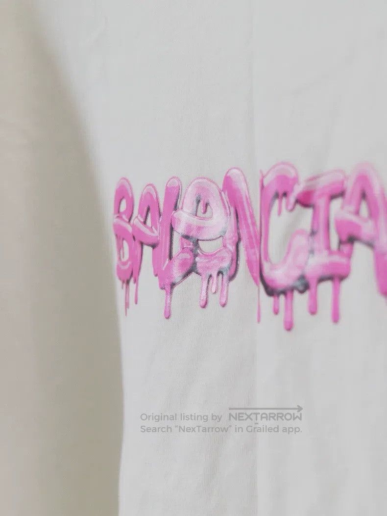 Balenciaga Balenciaga Jelly Drippy Logo Long Sleeve Sweatshirt, Size Size US XS / EU 42 / 0 - 6 Thumbnail