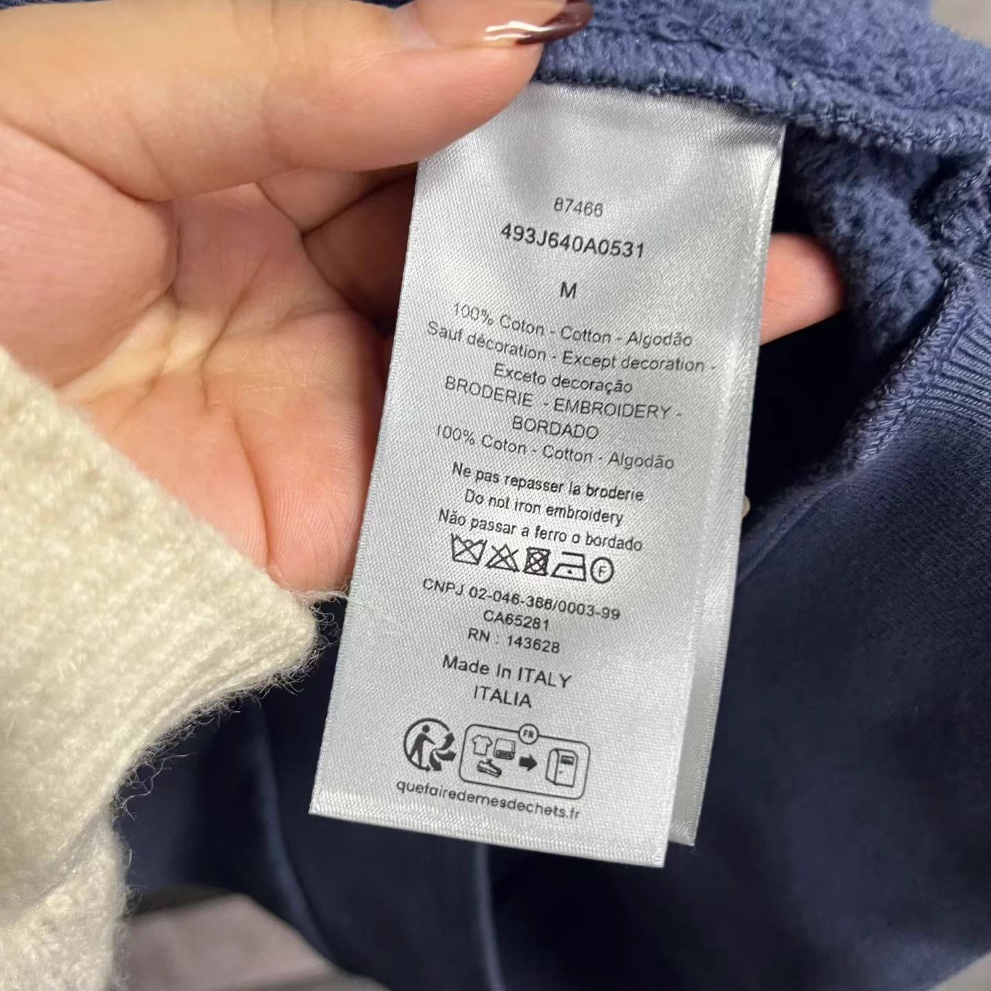 Dior Dior Blue Logo Oversized Crewneck Longsleeve M Size M / US 6-8 / IT 42-44 - 5 Thumbnail