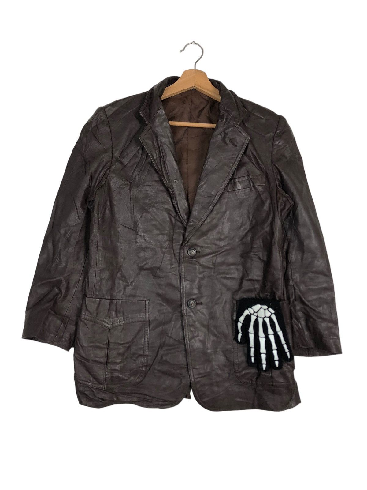 🔥90’s Double Breast Genuine Leather Jacket Rick Owens