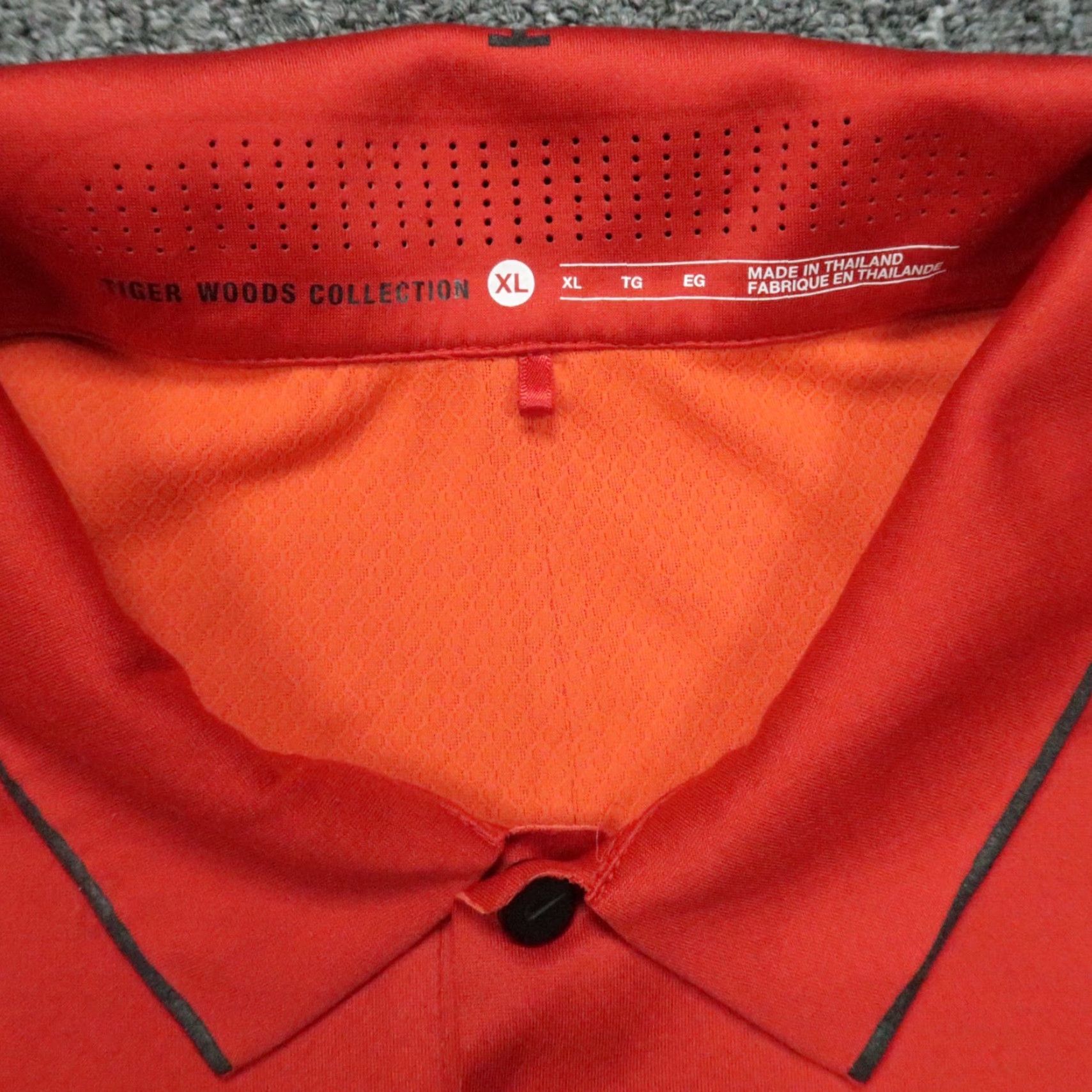 Nike Nike Tiger Woods Nike Dri-Fit Shirt Polo Men XL Red Short Sleeve Athletic Velocity Max Performance Tiger Woods Line Size US XL / EU 56 / 4 - 3 Thumbnail