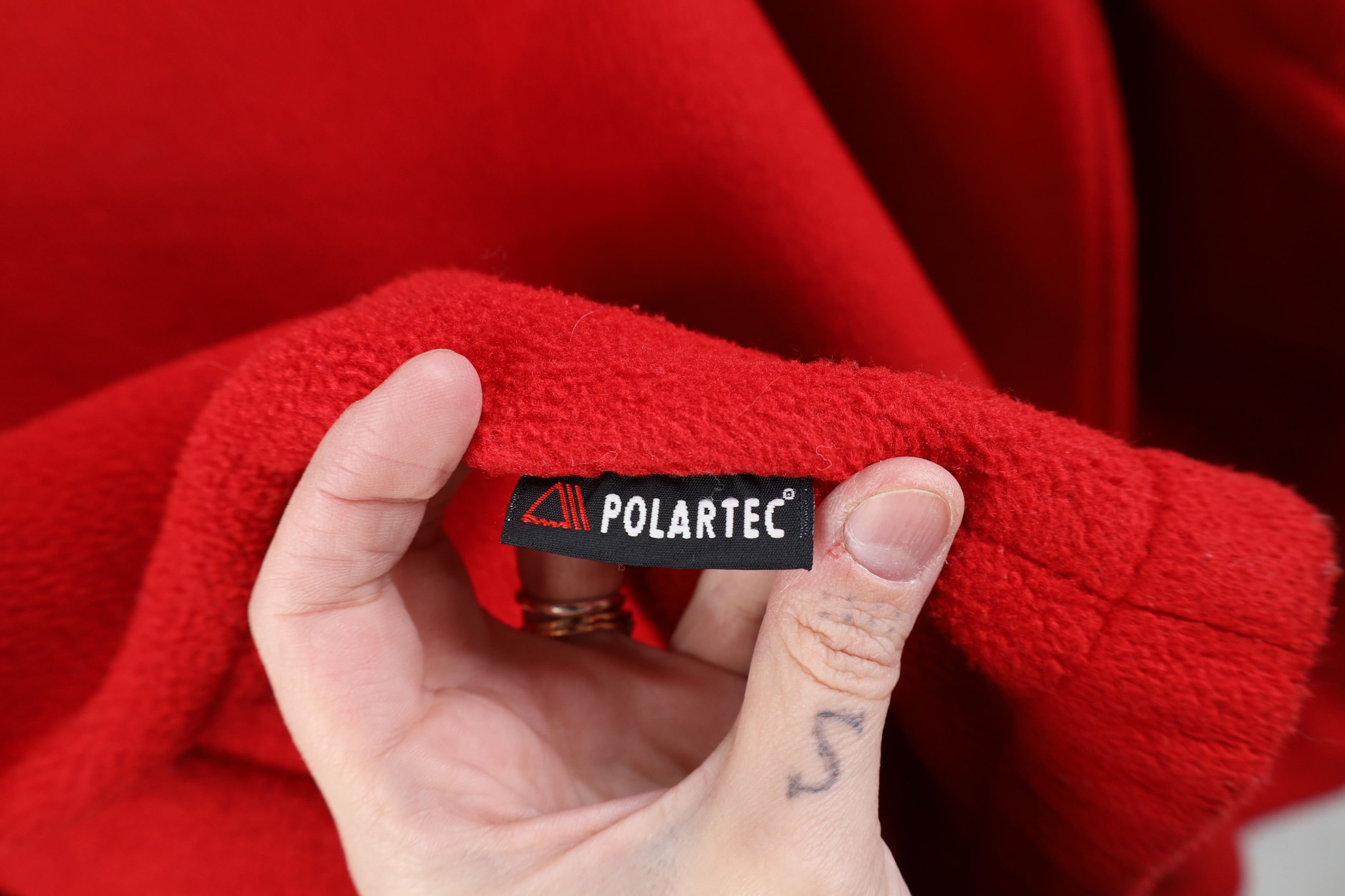 Ralph Lauren Vintage 90s Ralph Lauren Fleece Full Zip Bomber Jacket Red Size US XL / EU 56 / 4 - 11 Thumbnail