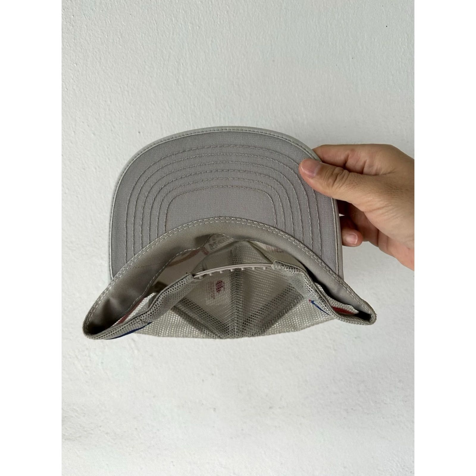 Vintage Vintage 80s Snapback Trucker Striped Cap Hat Reynolds Metal Gray Size ONE SIZE - 4 Thumbnail