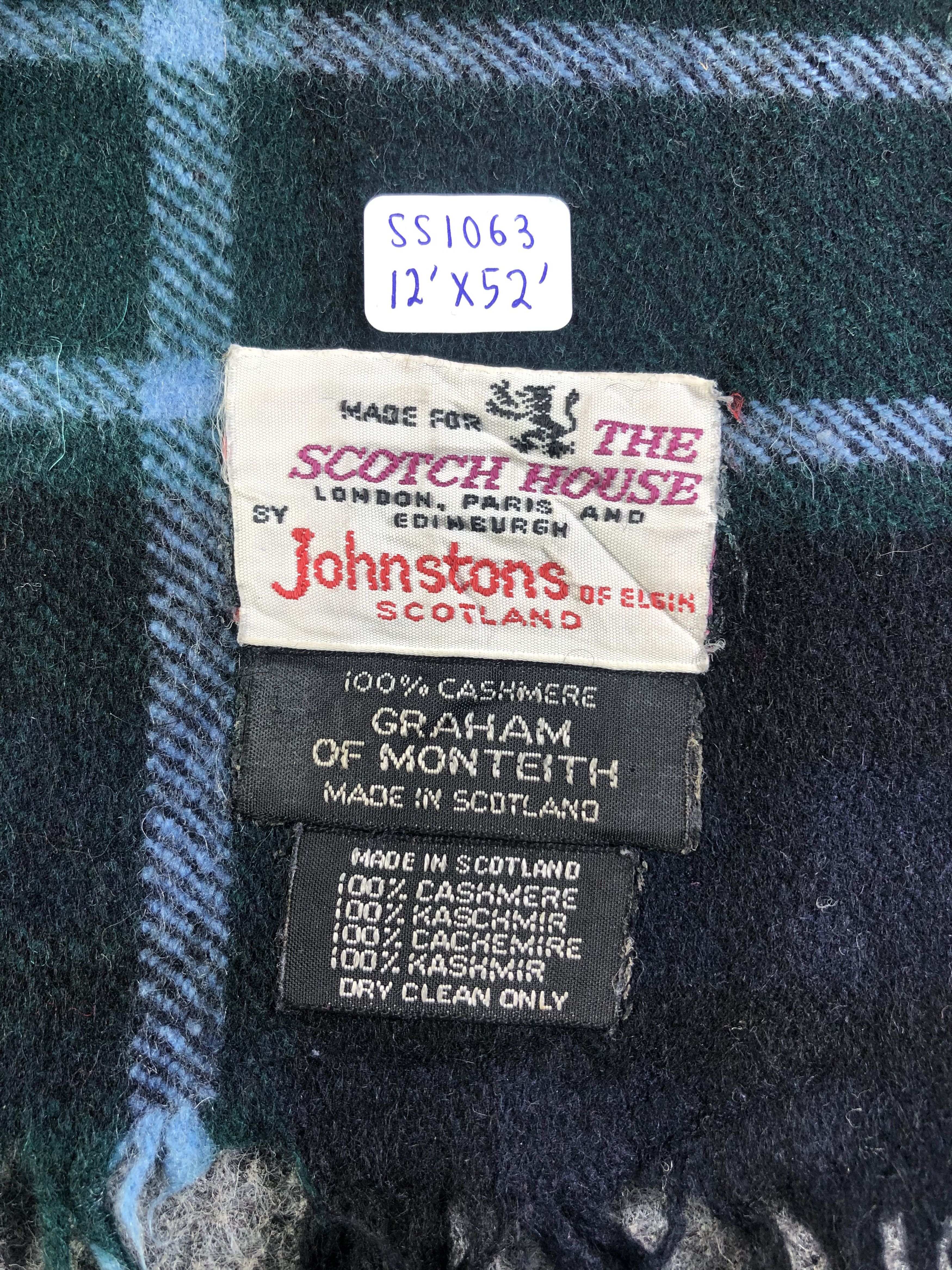Johnstons Of Elgin Johnstons Of Elgin Cashmere Scarf / Muffler / Neckwear Size ONE SIZE - 4 Thumbnail